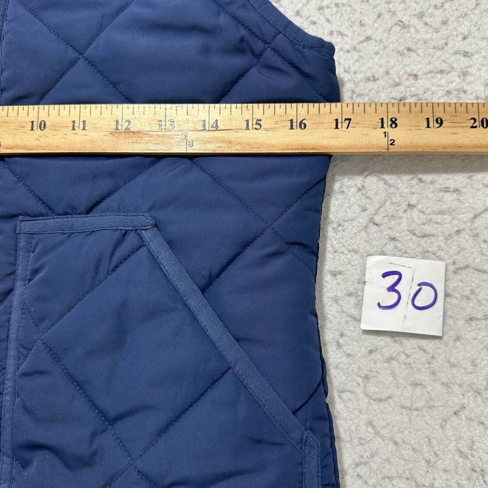 J.Crew J. Crew XXS Quilted Puffer Vest Full Zip Navy Blue Jacket Size XXS / US 00 / IT 34 - 8 Thumbnail