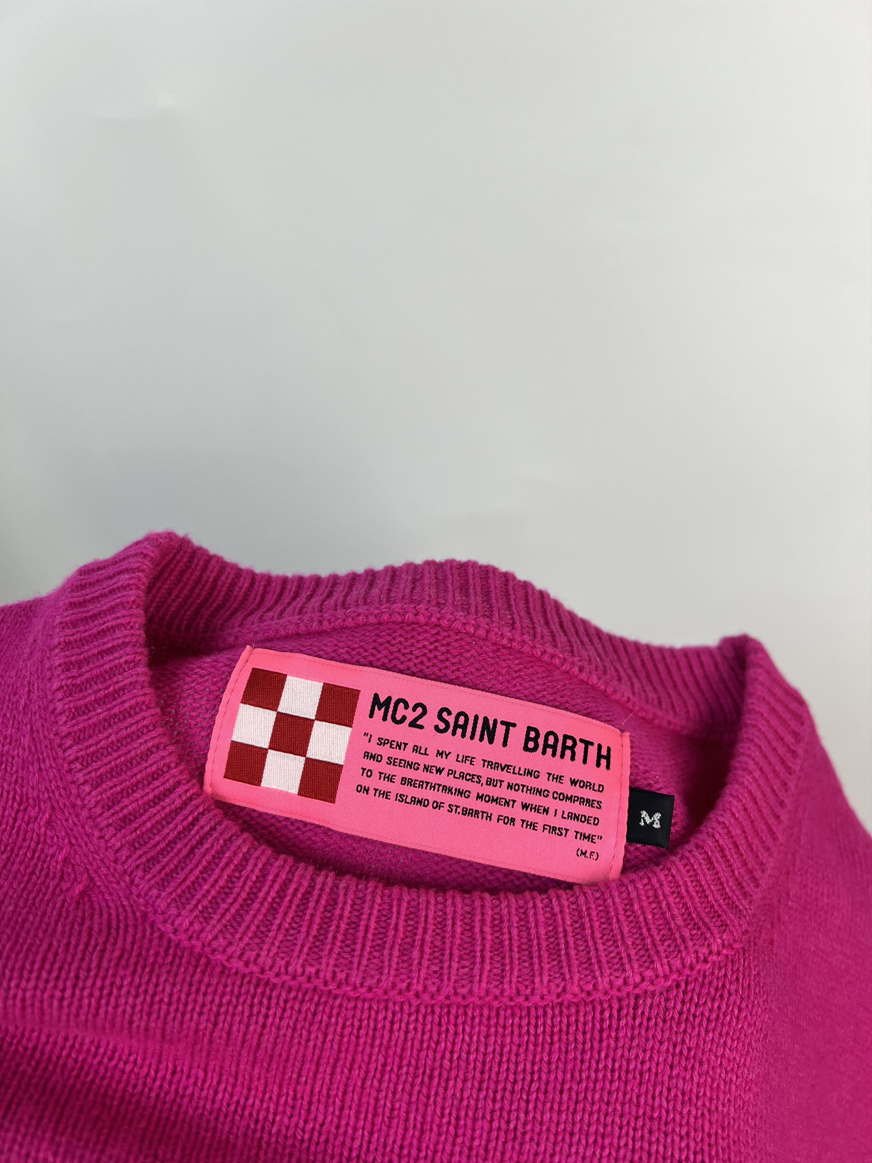 MC2 Saint Barth MC2 Saint Barth Wool Cashmere Crew Neck Sweater Embroider Size M / US 6-8 / IT 42-44 - 18 Thumbnail