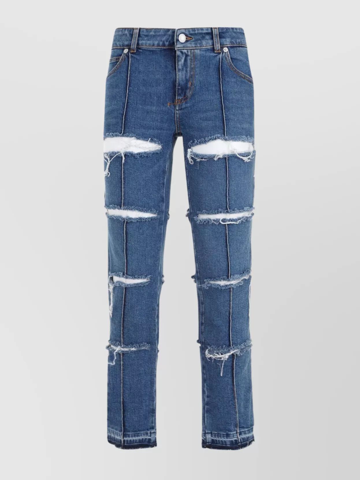 Alexander McQueen o1y0325 Denim Pant in Blue Size 30" / US 8 / IT 44 - 1 Thumbnail