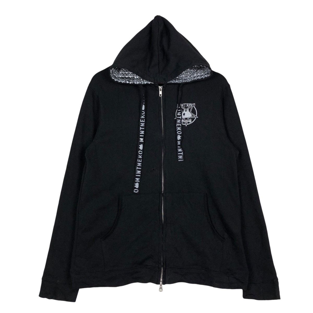 Cartoon Network × Japanese Brand 📌Hoodie Zipper Jacket Cartoon Mint Neko Big Logo Spell Out Size US M / EU 48-50 / 2 - 3 Thumbnail