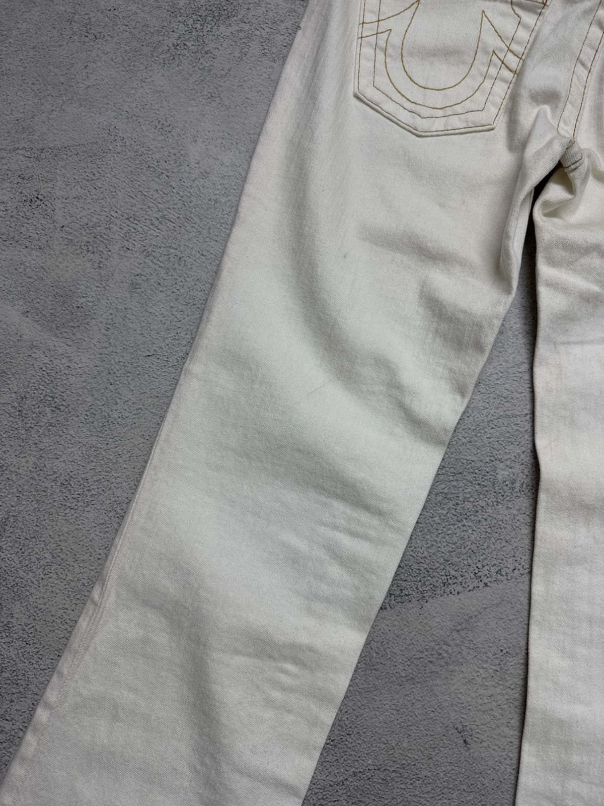 True Religion Vintage True Religion USA White Jeans 90’s Size 29" - 11 Thumbnail