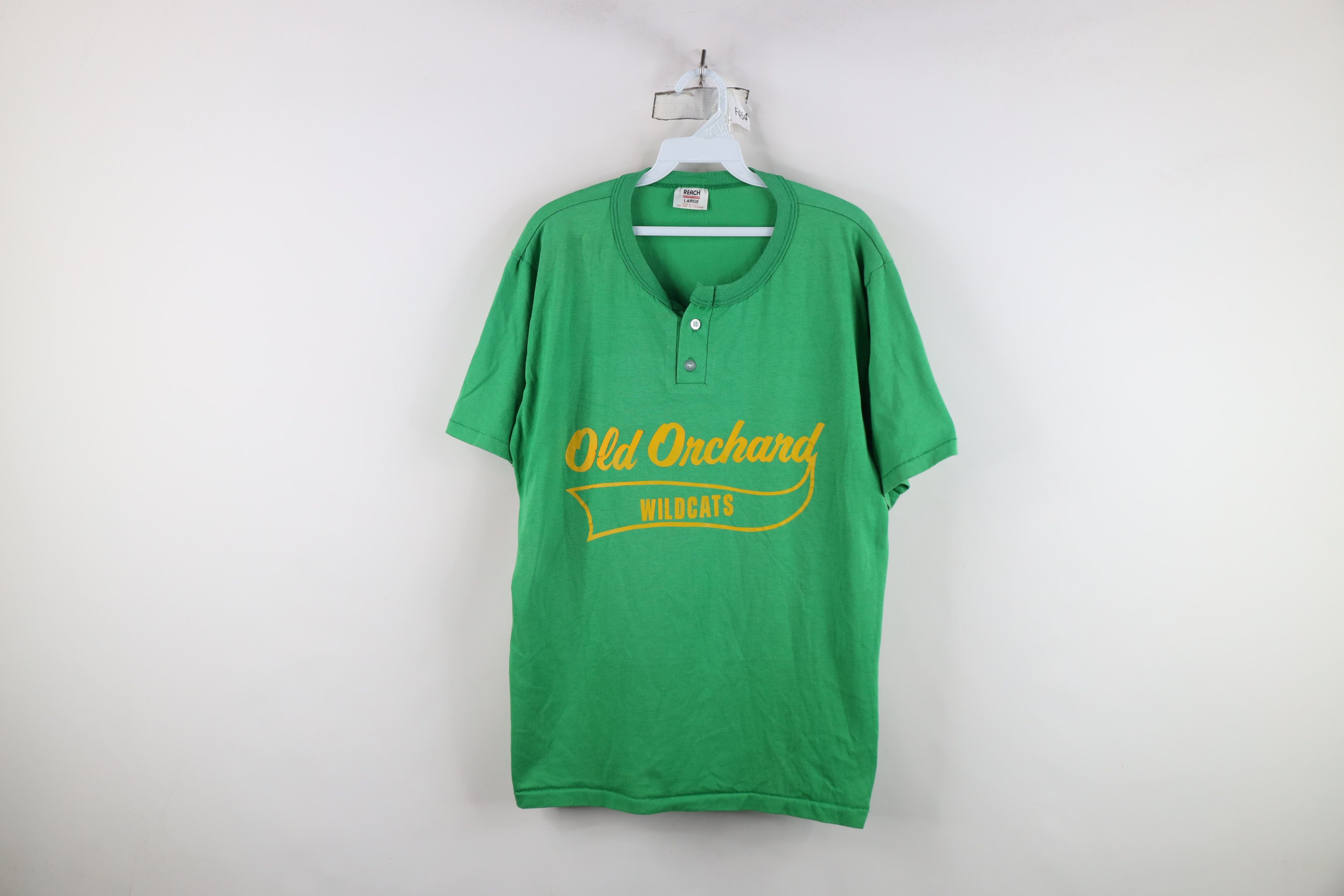 Vintage Vintage 80s 90s Orchard Wildcats Baseball Henley T-Shirt USA Size US L / EU 52-54 / 3 - 1 Thumbnail