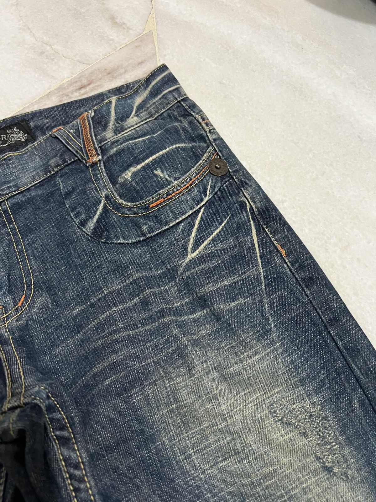 If Six Was Nine × Japanese Brand FLARE 90’s RED PEPPER CLAW DISTRESS JEAN Size US 35 - 8 Thumbnail