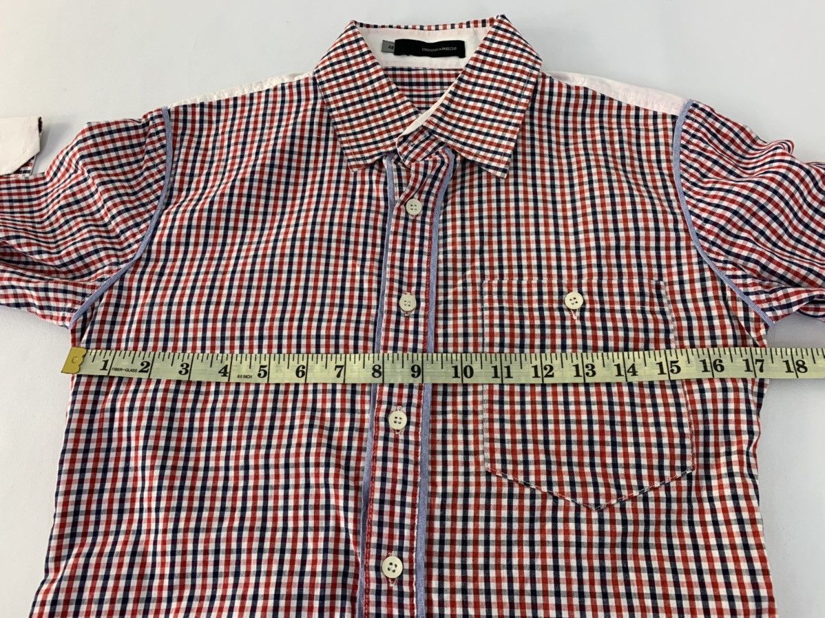 Dsquared2 Dsquared2 Gingham Longsleeve Button Up Single Pocket Unisex Size US S / EU 44-46 / 1 - 11 Thumbnail