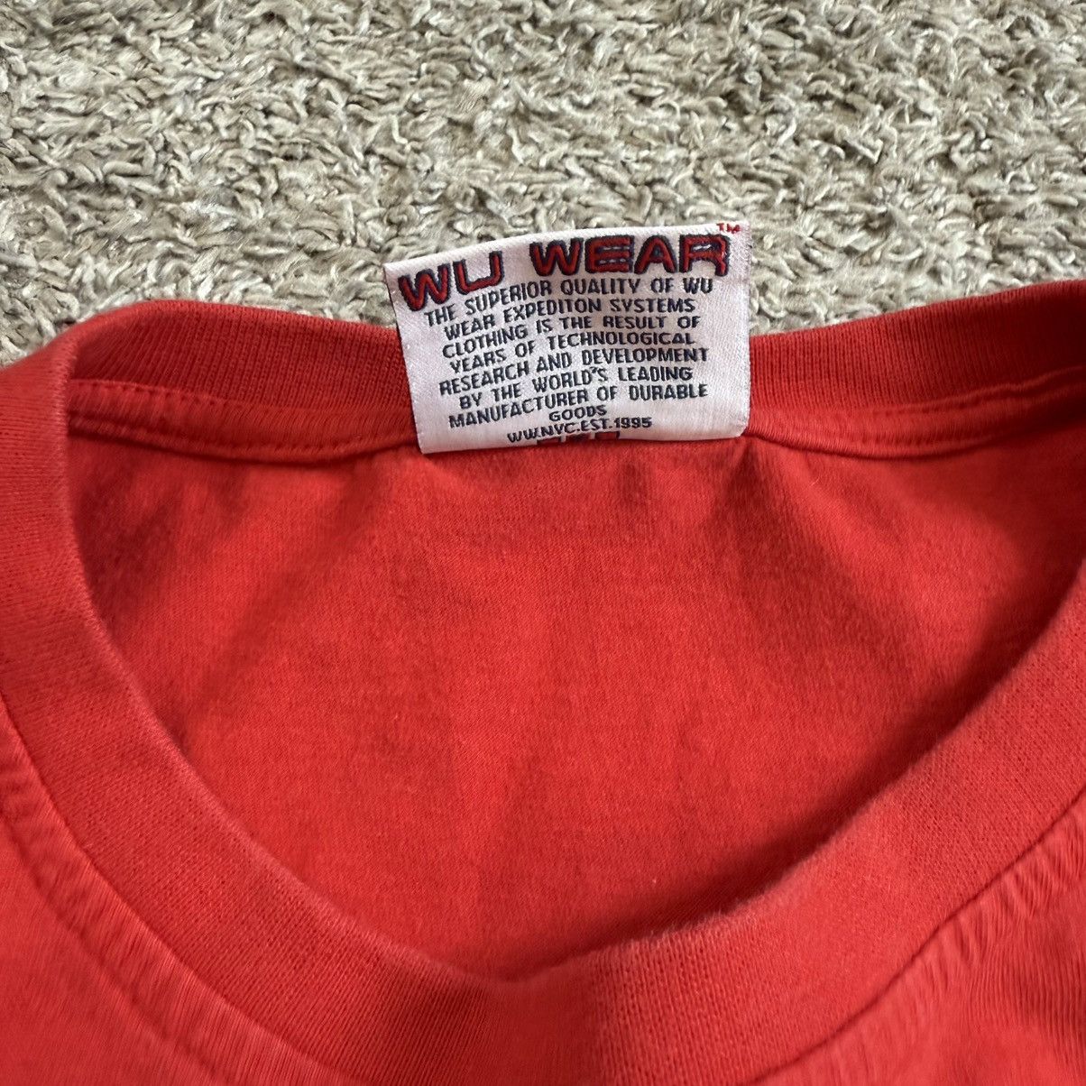Wu-Tang Clan 🔴Wu-Wear Shirt Size Large Red Wu-Tang Rza Raekwon Size US L / EU 52-54 / 3 - 4 Thumbnail