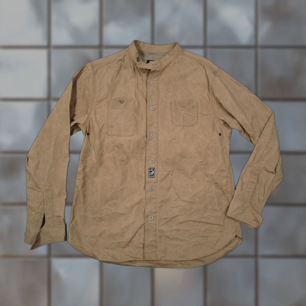 Vintage VINTAGE RS Posse Co. Shirt Men XL Brown Canvas Long Sleeve Button-Up Bohemian City Retro Made in Japan Size US XL / EU 56 / 4 - 1 Thumbnail
