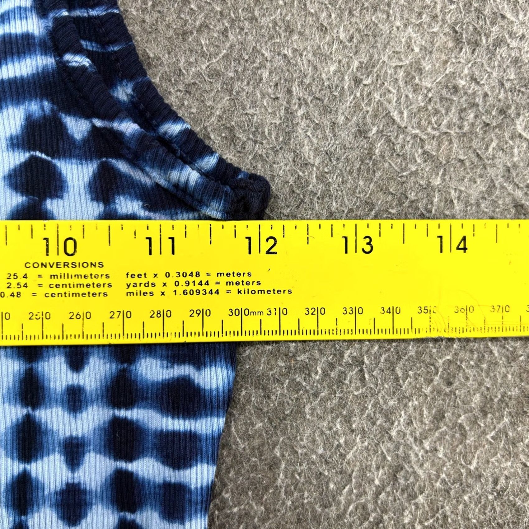 Vintage VINTAGE Clio Shirt Womens M Blue Tank Top Ribbed Knit Tie Dye Cotton USA Y2K 90s Shirt Mens? Womens Size M / US 6-8 / IT 42-44 - 5 Thumbnail