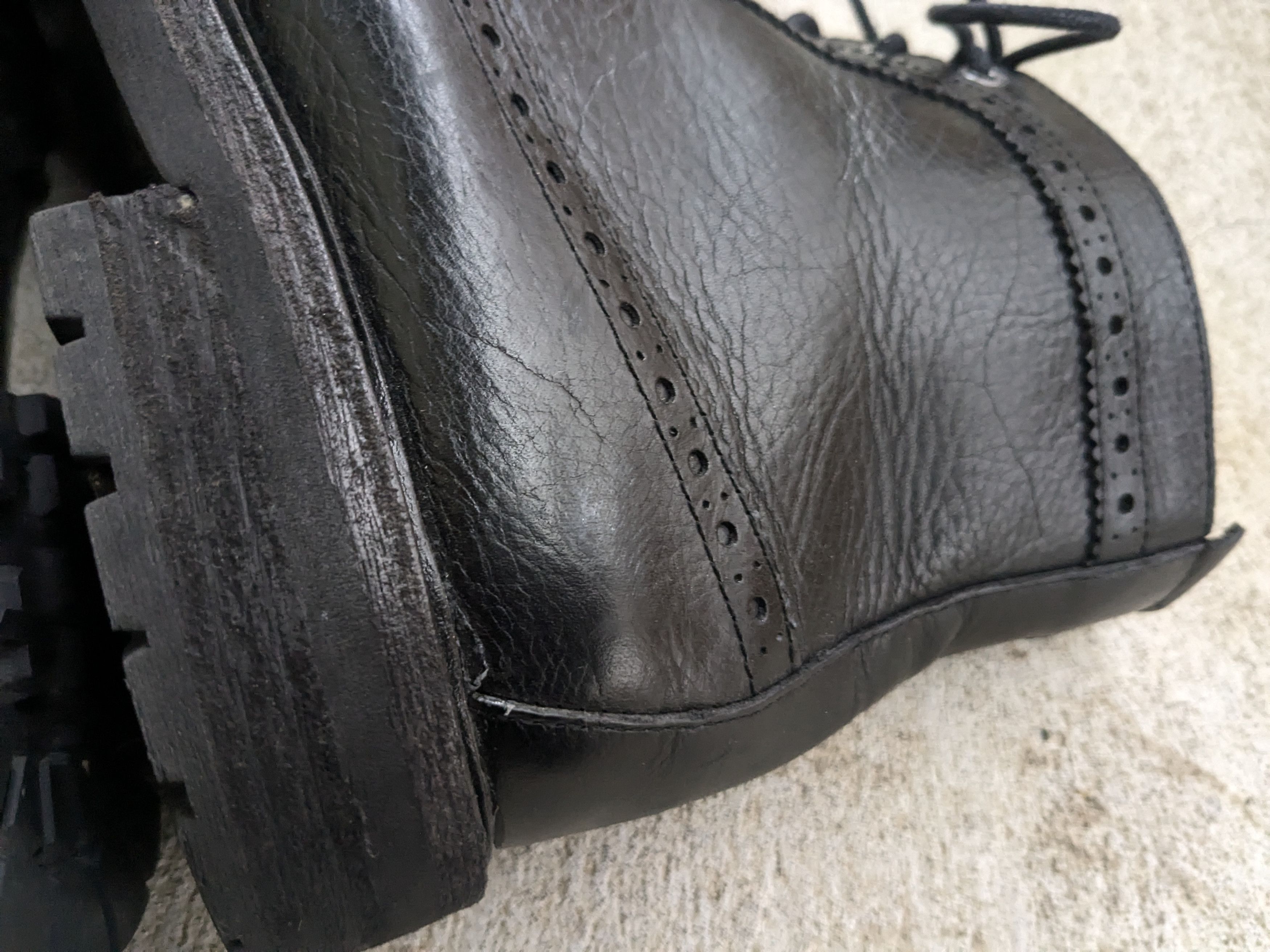 Polo Ralph Lauren Polo Ralph Lauren Boots Black 8 D Leather Brogues Wingtip Size US 8 / EU 41 - 5 Thumbnail