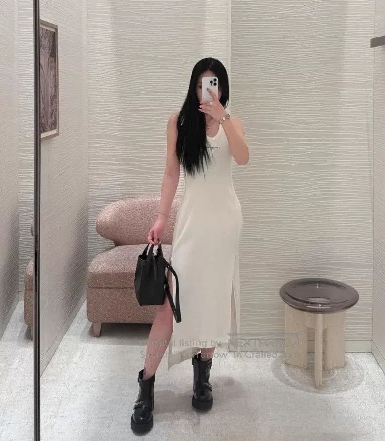 Dior Dior White knitted dress Size XS / US 0-2 / IT 36-38 - 4 Thumbnail