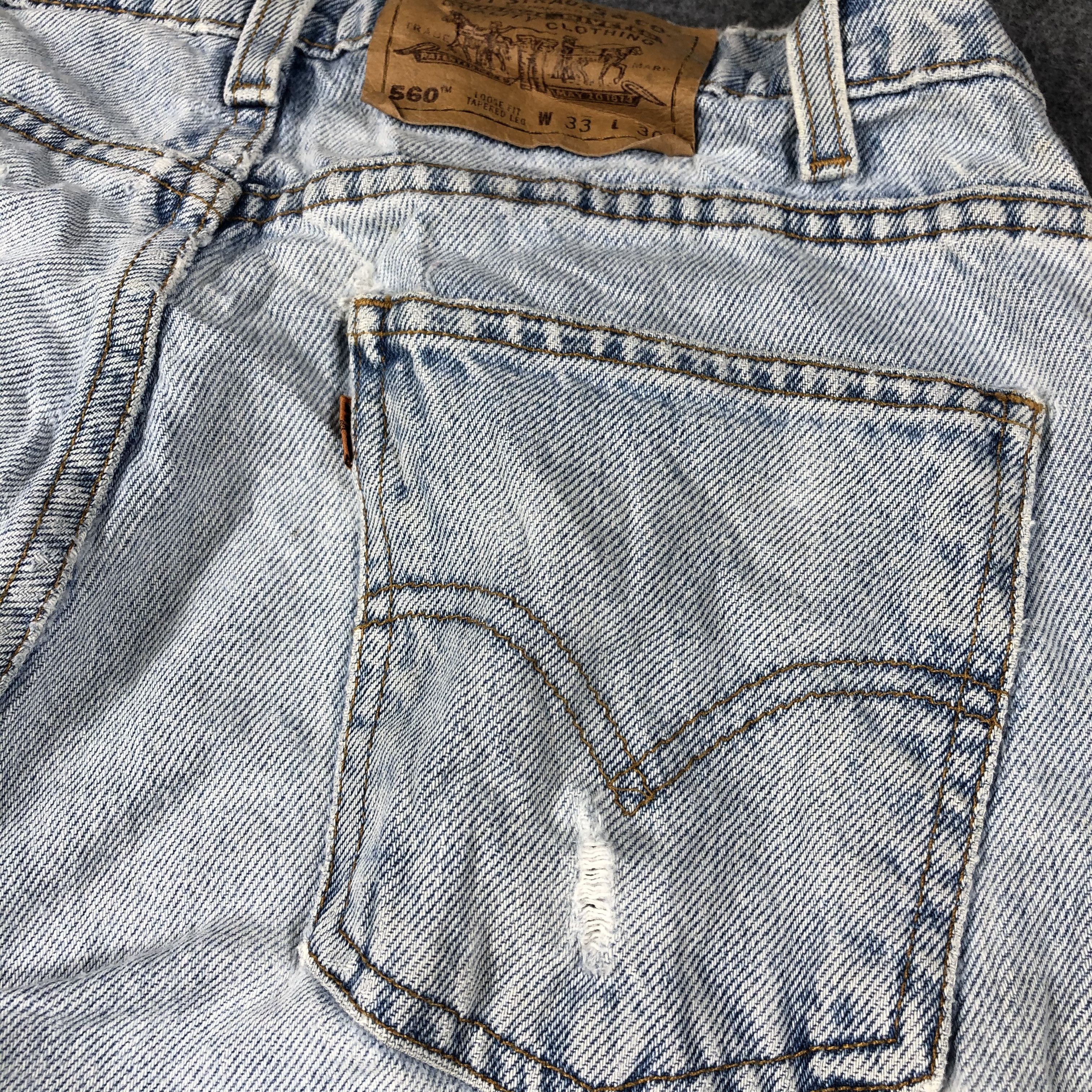 Levi's × Vintage Vintage Levis Jeans Lot 560 Orange Tab Loose Fit-JM685 Size US 32 / EU 48 - 10 Thumbnail