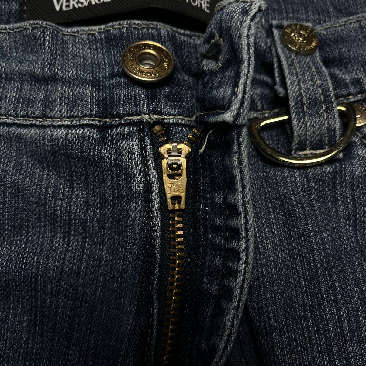 Versace Vintage Versace Jeans Couture Denim Jeans Luxury Designer Size 33" - 6 Thumbnail