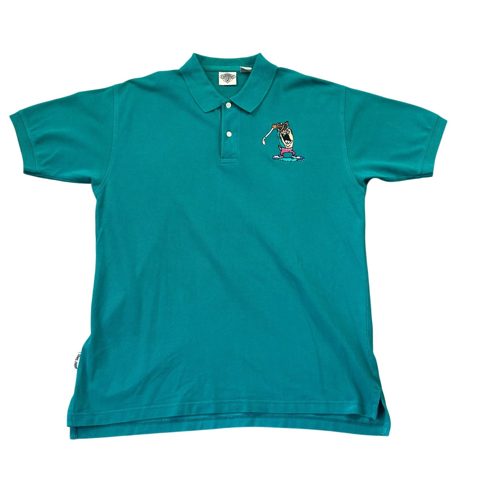 Vintage Vintage Taz Golf Polo 90s Acme Looney Tunes Large Tasmanian Size US L / EU 52-54 / 3 - 1 Thumbnail