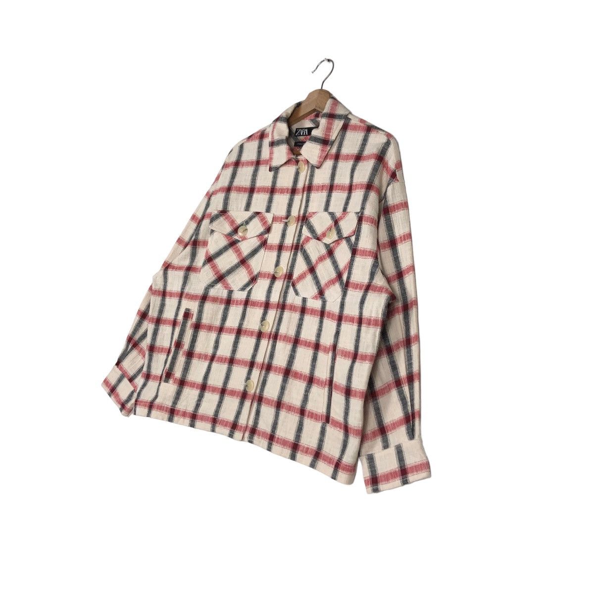 Japanese Brand 🔥Vintage Wool Chore Jacket Zara Flannel Tartan Design Check Size US S / EU 44-46 / 1 - 2 Thumbnail