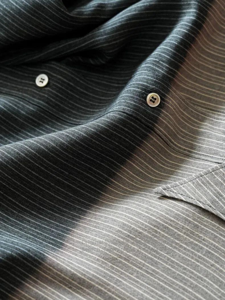 Yohji Yamamoto Yohji Yamamoto Striped Faded Shirt. Size US M / EU 48-50 / 2 - 7 Thumbnail