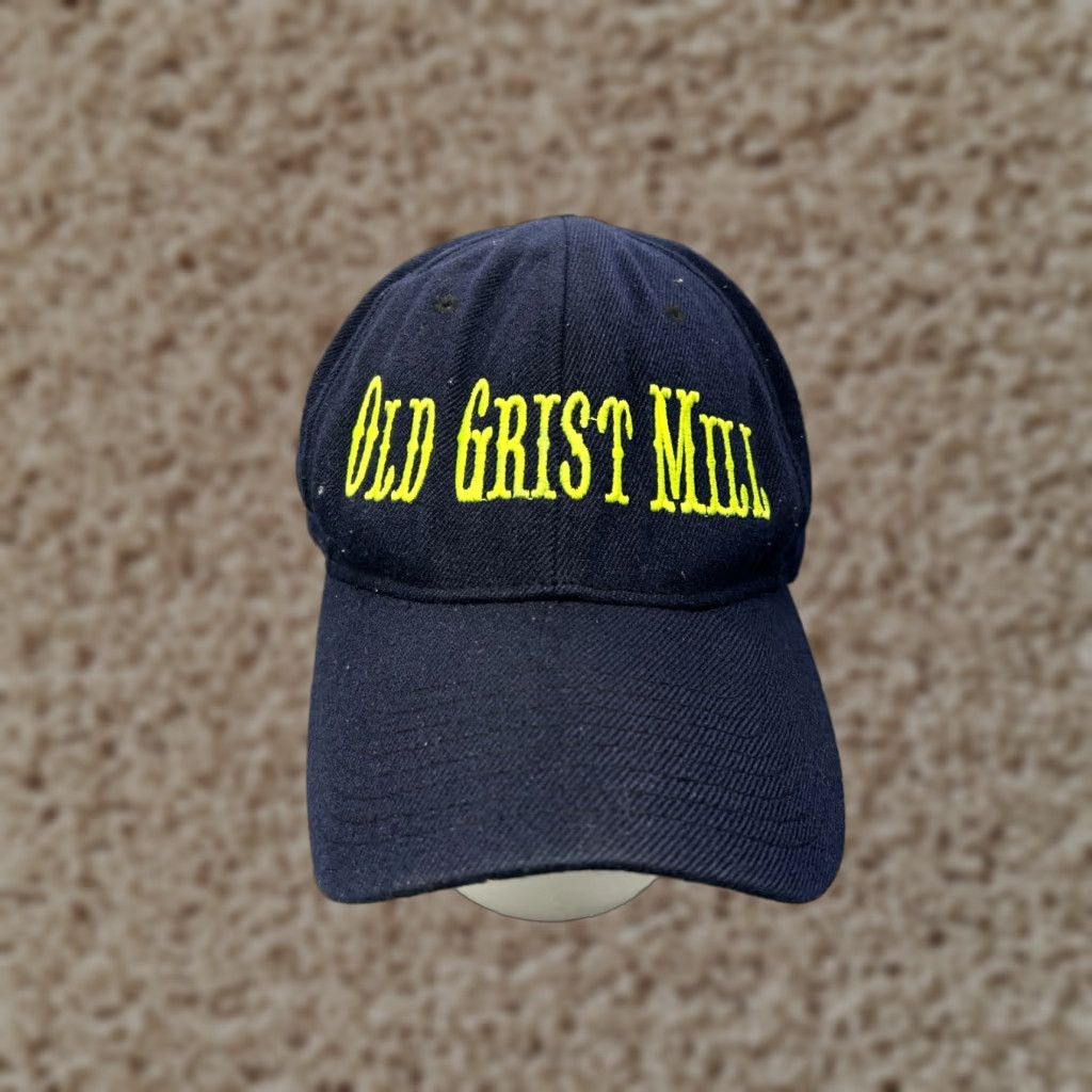 Zephyr VINTAGE Zephyr Hat Cap Baseball Adult XL Blue Knit Lightweight Stretch Bread Bakery Theme Mens Size ONE SIZE - 1 Thumbnail