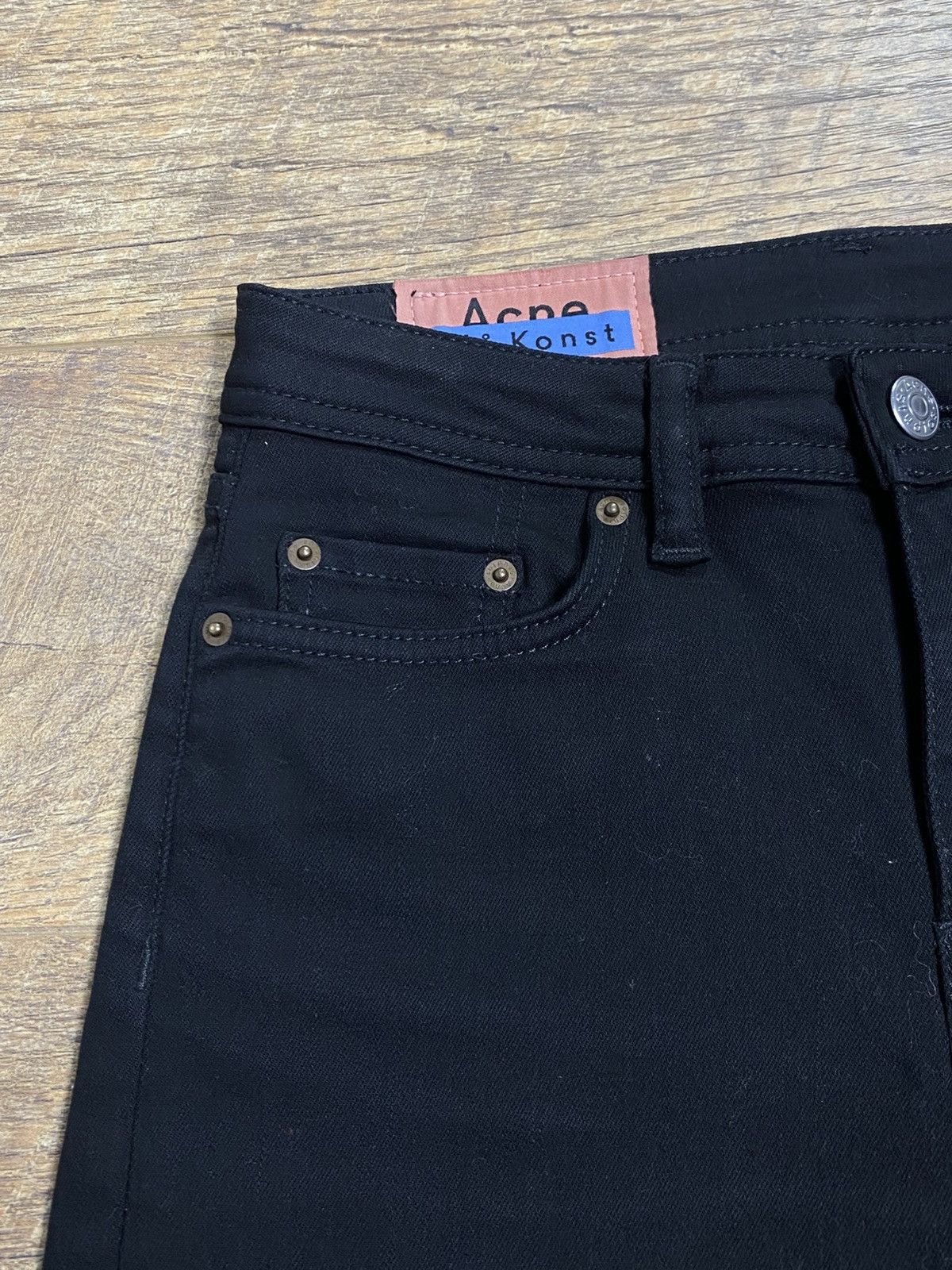 Acne Studios Acne Studios Blå Konst Climb Stay Black Skinny Jeans 25 Size 25" / US 0 / IT 36 - 6 Thumbnail