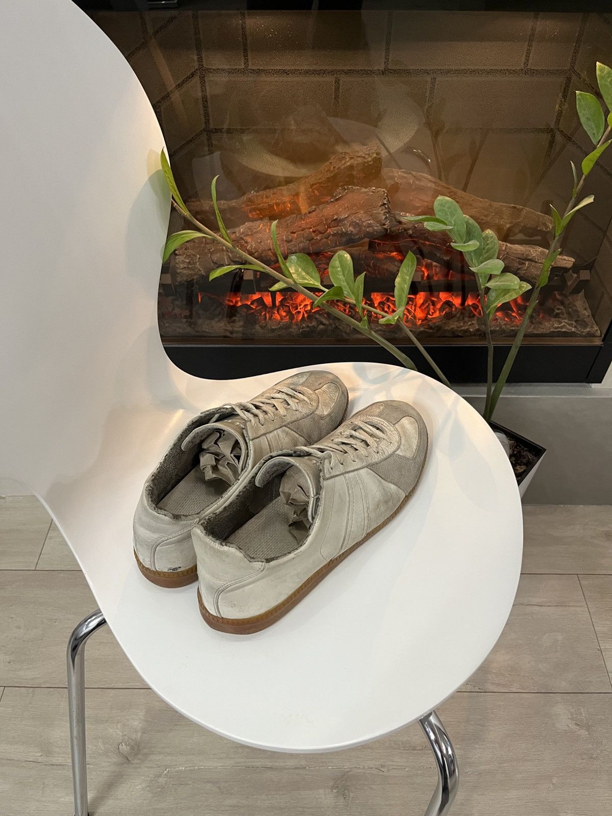 Vintage 🔥THRASHED BW SPORT GAT ARMY SNEAKERS MARGIELA REPLICA VIBE Size US 9.5 / EU 42-43 - 4 Thumbnail