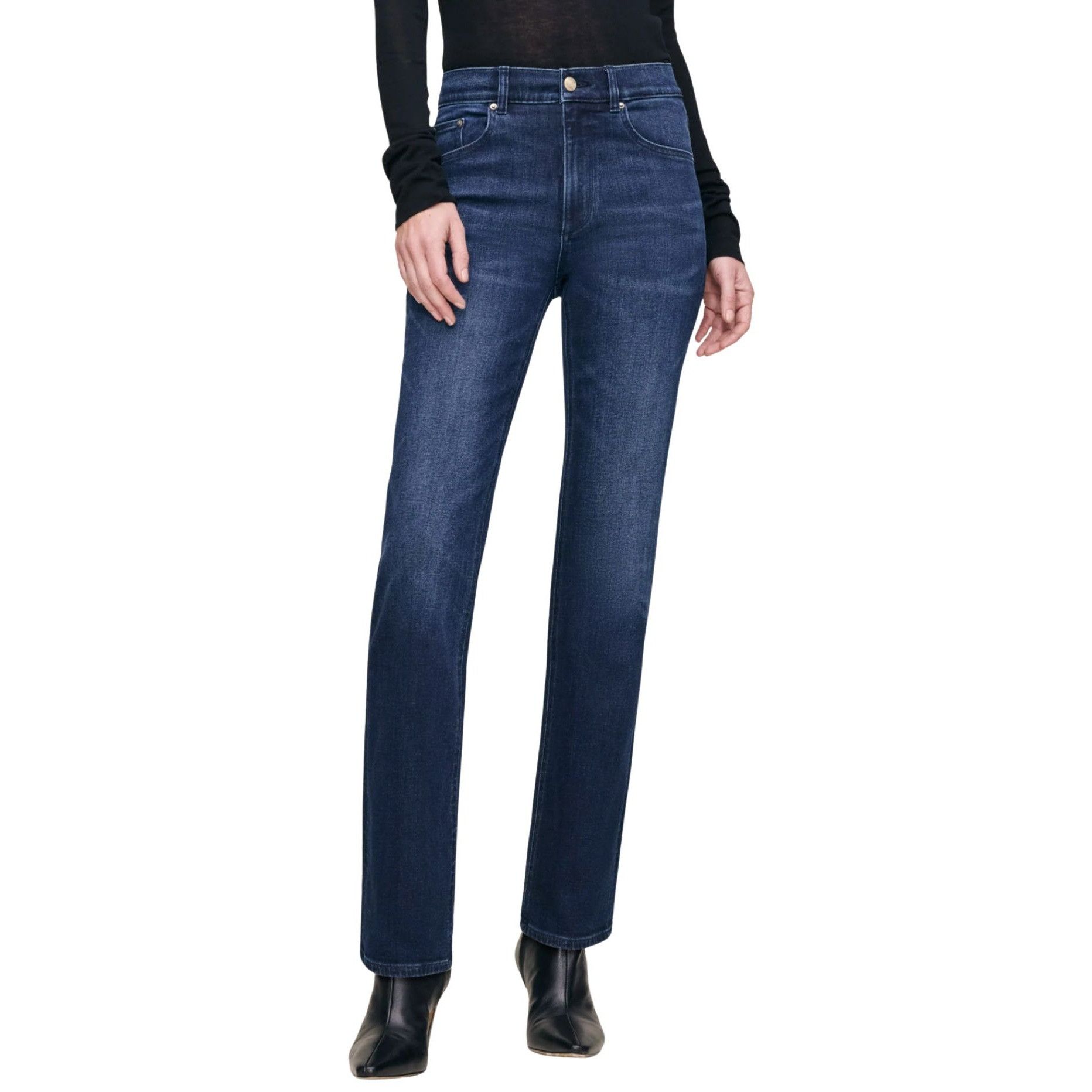 DL1961 DL1961 Patti Straight High Rise 31" Jeans NWT $219 Sz 24 Size 42" / US 20 - 1 Thumbnail