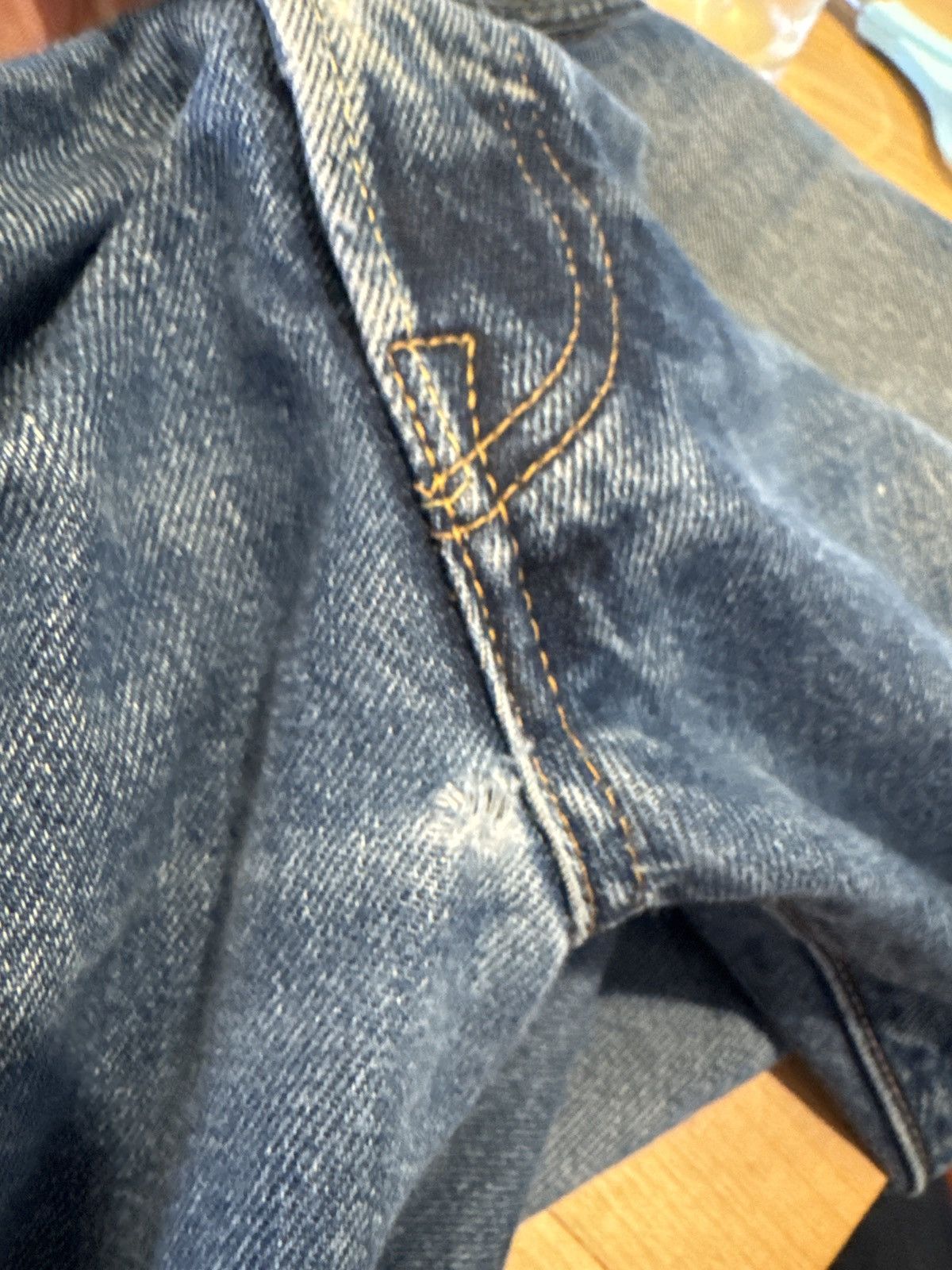 Levi's Levi’s Premium 501 ST Slim Taper Selvedge Jeans – W38 L29 Size US 38 / EU 54 - 6 Thumbnail