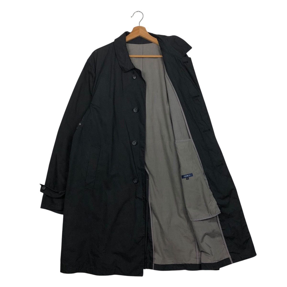Japanese Brand 📌Iconic Black Junmen Long Jacket Duck Canvas Chore Worker Size US L / EU 52-54 / 3 - 13 Thumbnail