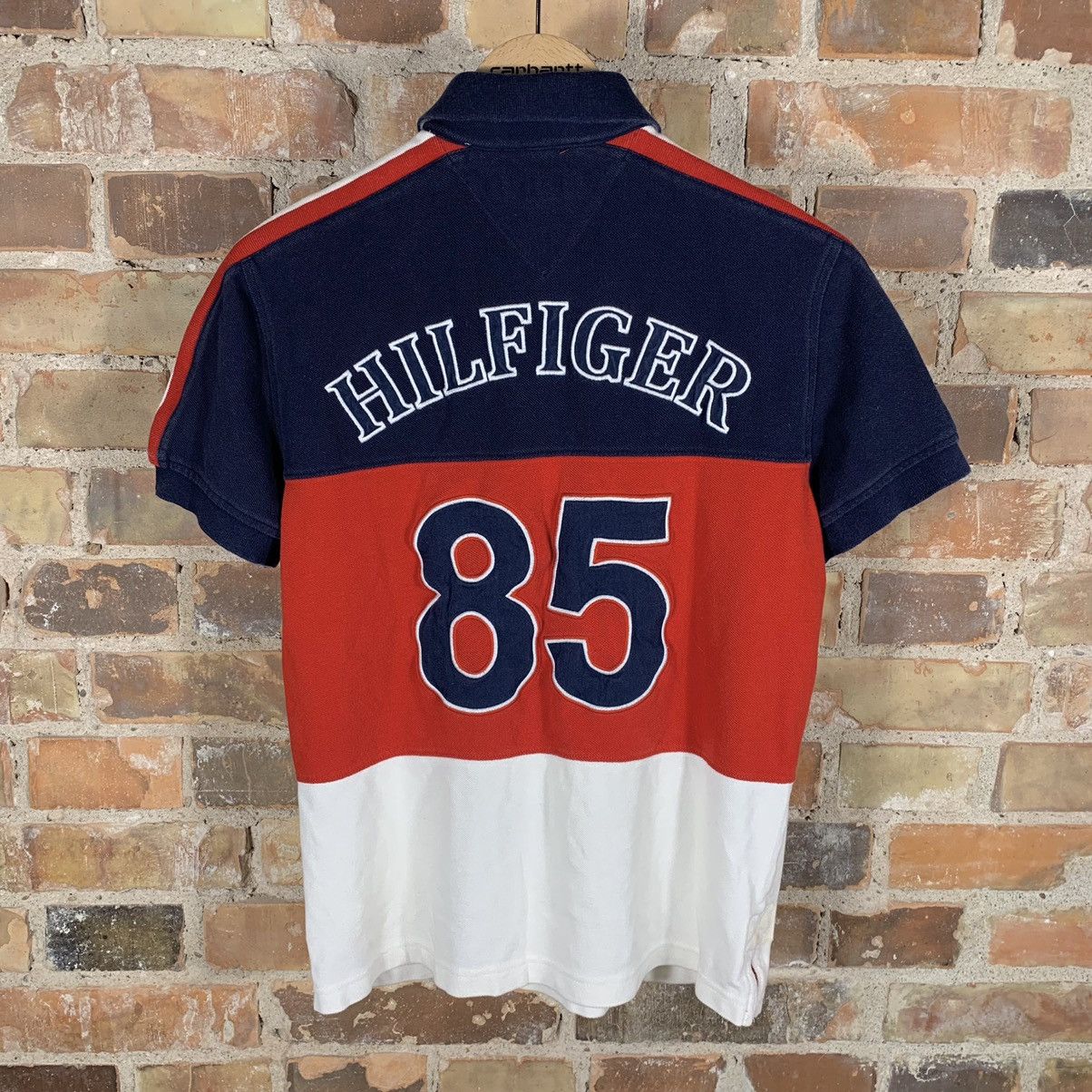 Tommy Hilfiger × Vintage Chief Keef Style Tommy Hilfiger Big Logo Polo Y2K Vintage Size US S / EU 44-46 / 1 - 1 Thumbnail