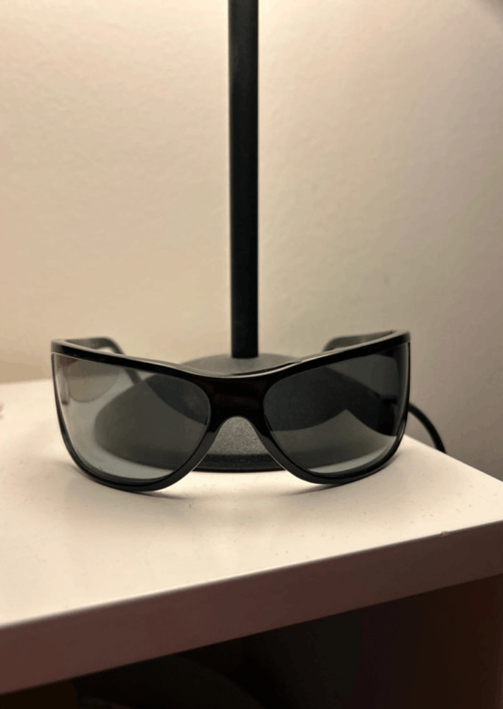 Prada × Vintage PRADA Sunglasses Sport Wrap Shield Mask Sport Red Tab Size ONE SIZE - 3 Thumbnail