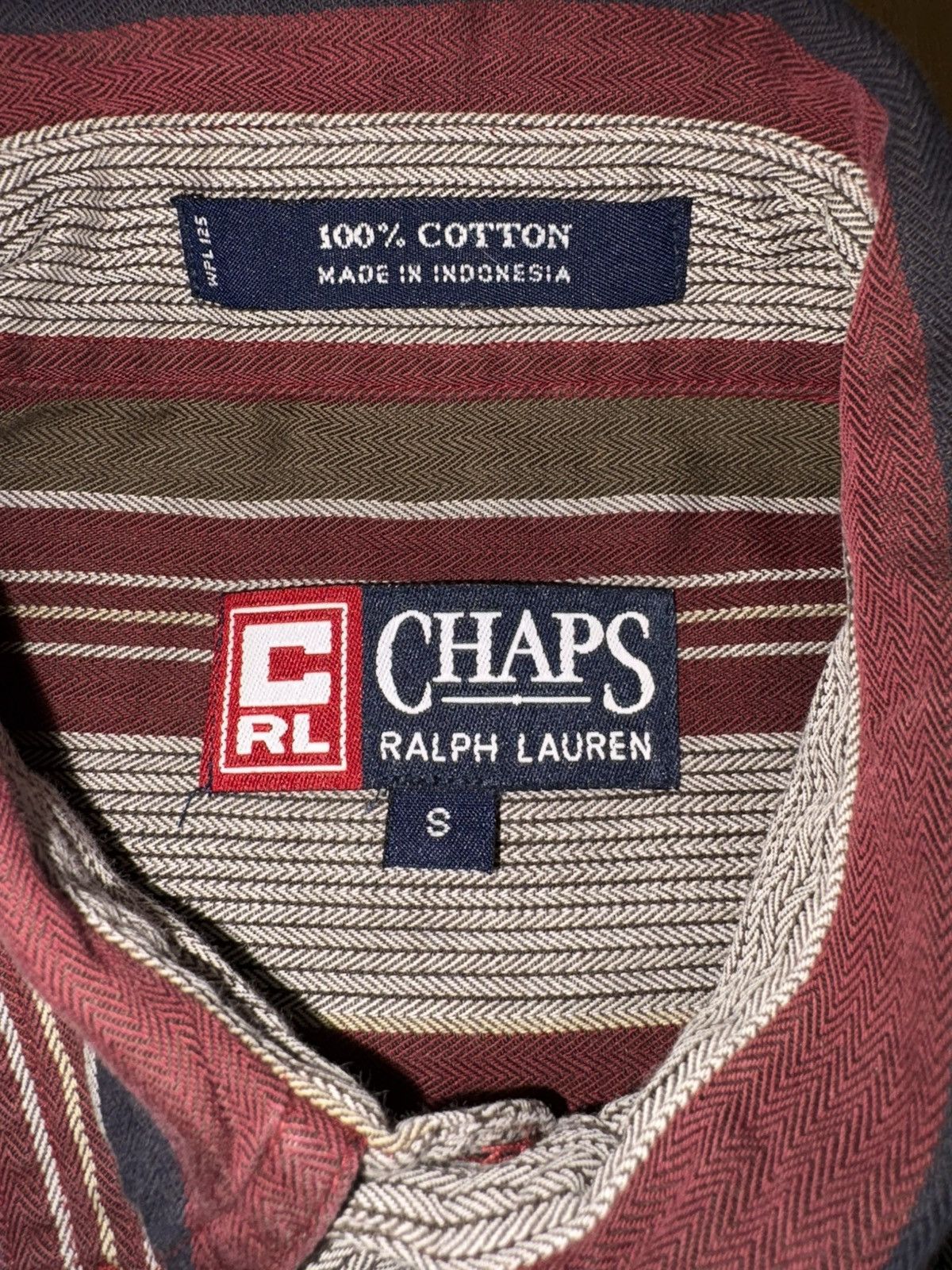 Ralph Lauren VTG 90s Chaps RalphLauren MultiStripe HerringboneShirt SizeS Size US S / EU 44-46 / 1 - 7 Thumbnail