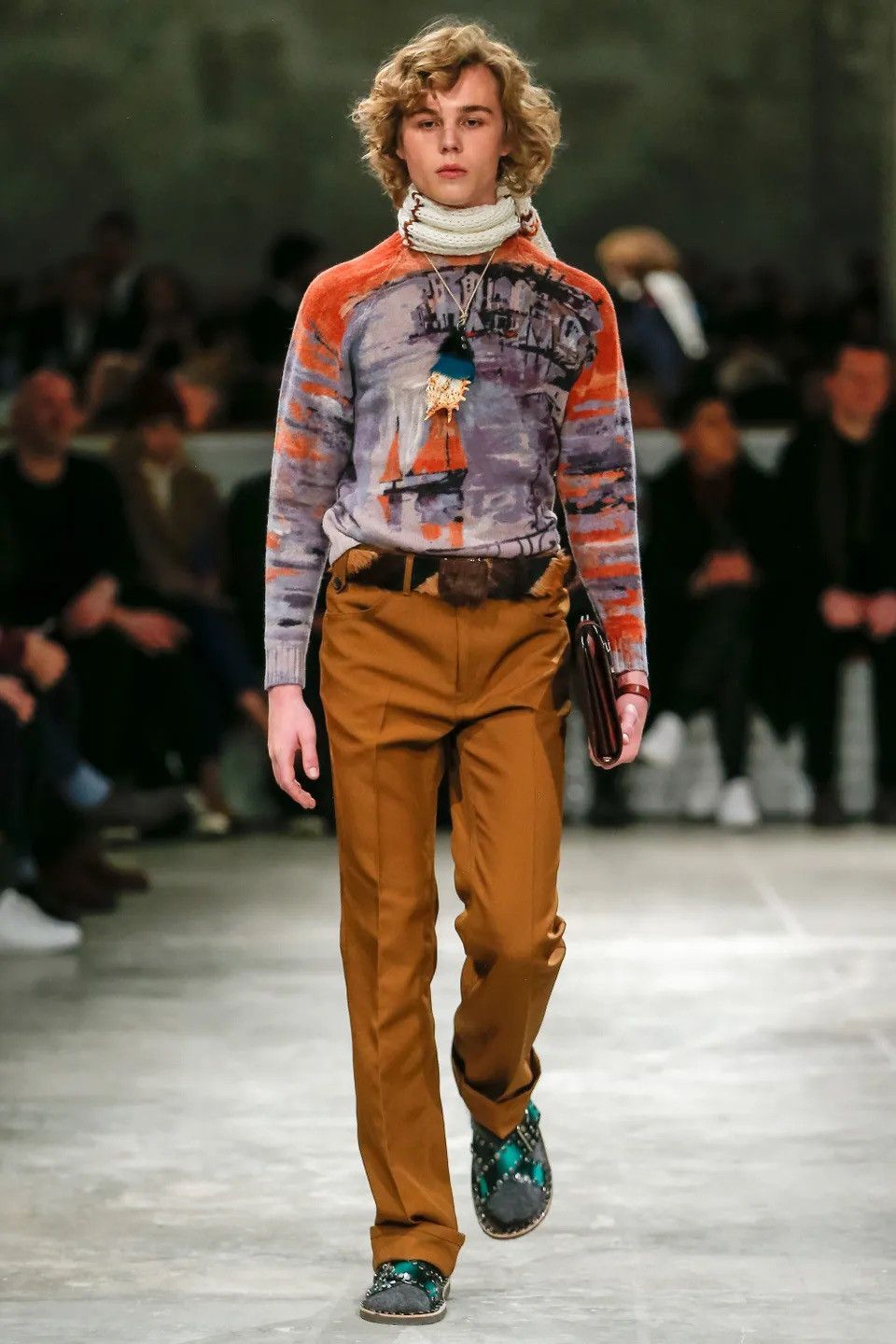 prada 13aw archive two tone knit ニット プラダは構築的で洗練されたモードなニットが揃う──特集