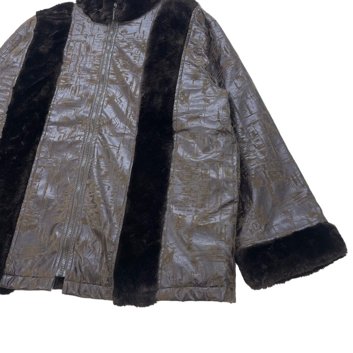 Japanese Brand Japanese Brand Rose Fashion Full Print Fur Jacket Size M / US 6-8 / IT 42-44 - 4 Thumbnail