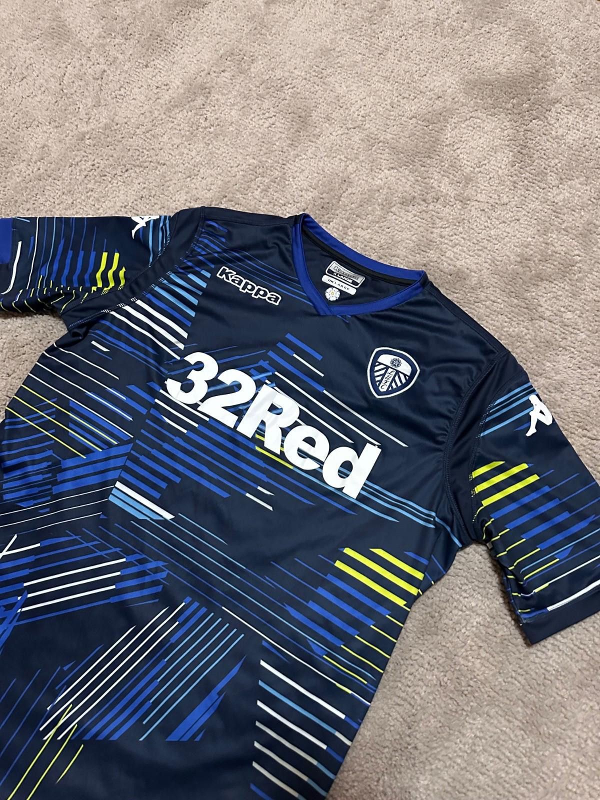 Kappa Leeds United Kappa 2018/19 Away Football Shirt Soccer Jersey Size US XL / EU 56 / 4 - 3 Thumbnail