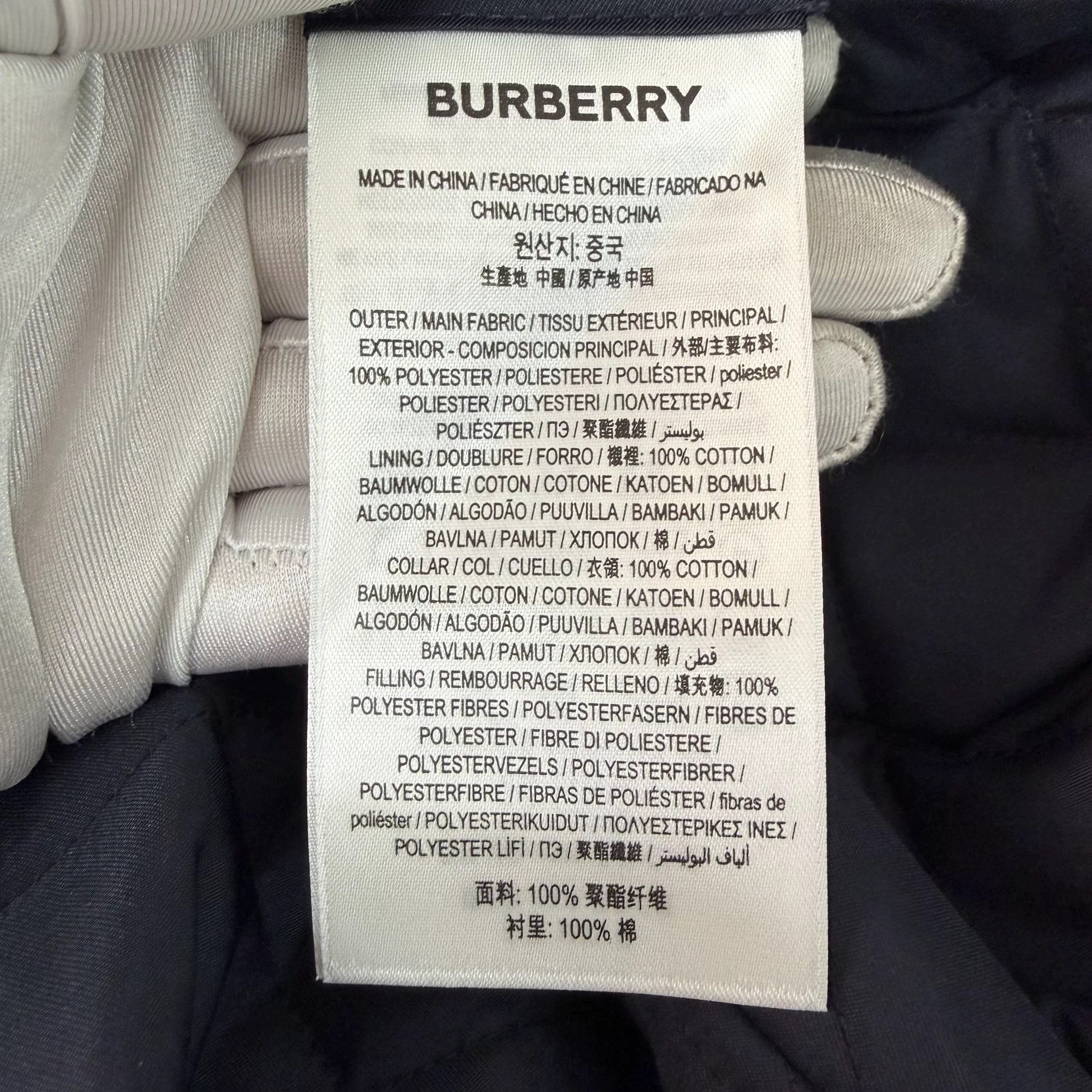 Burberry Burberry Navy Blue Diamond Quilted L Jacket Size L / US 10 / IT 46 - 8 Thumbnail