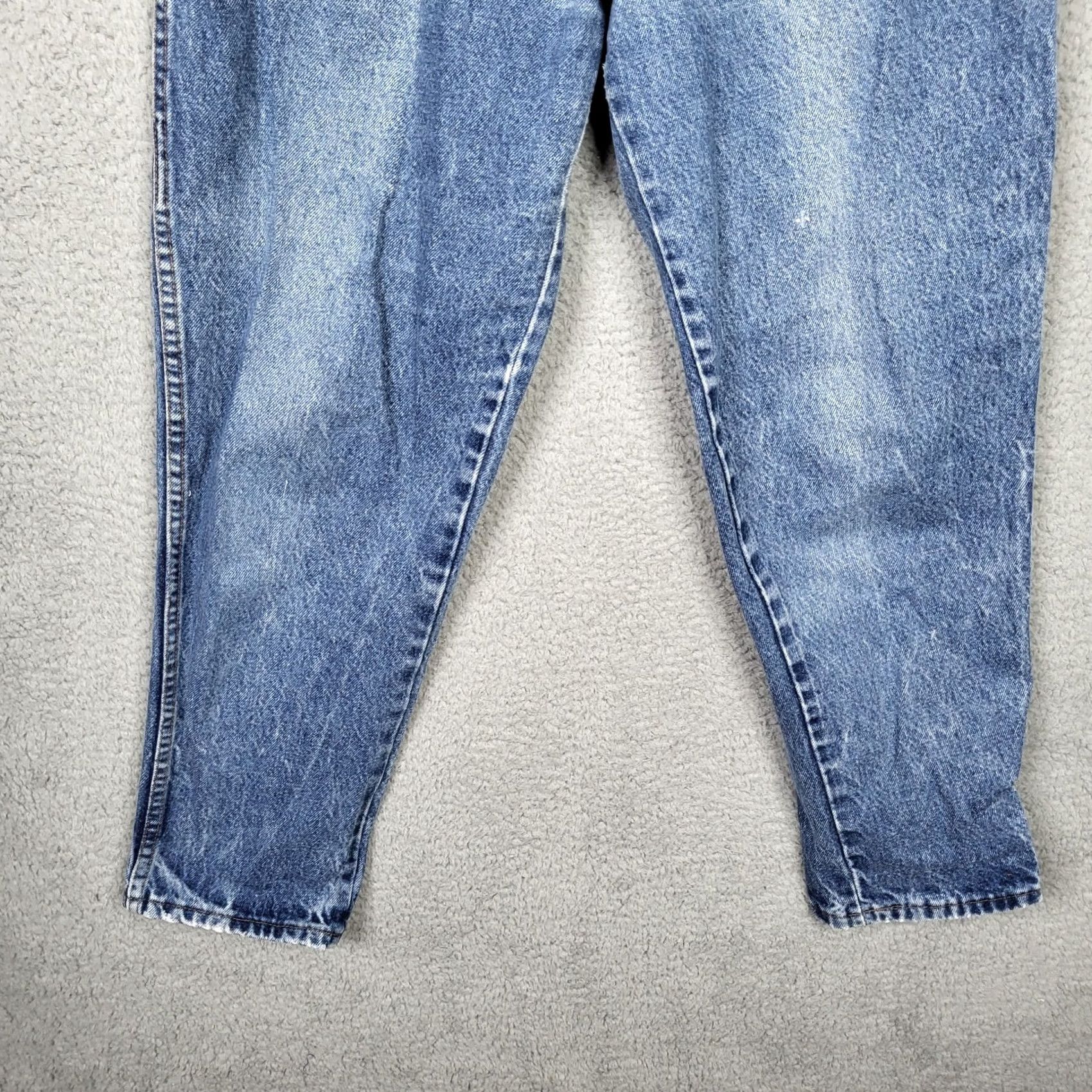 Denime VINTAGE Playmate Denim Jeans Women 11/12 High Rise Blue 5-Pocket Belted Casual Vintage Womens Jeans Size 32" / US 10 / IT 46 - 8 Thumbnail
