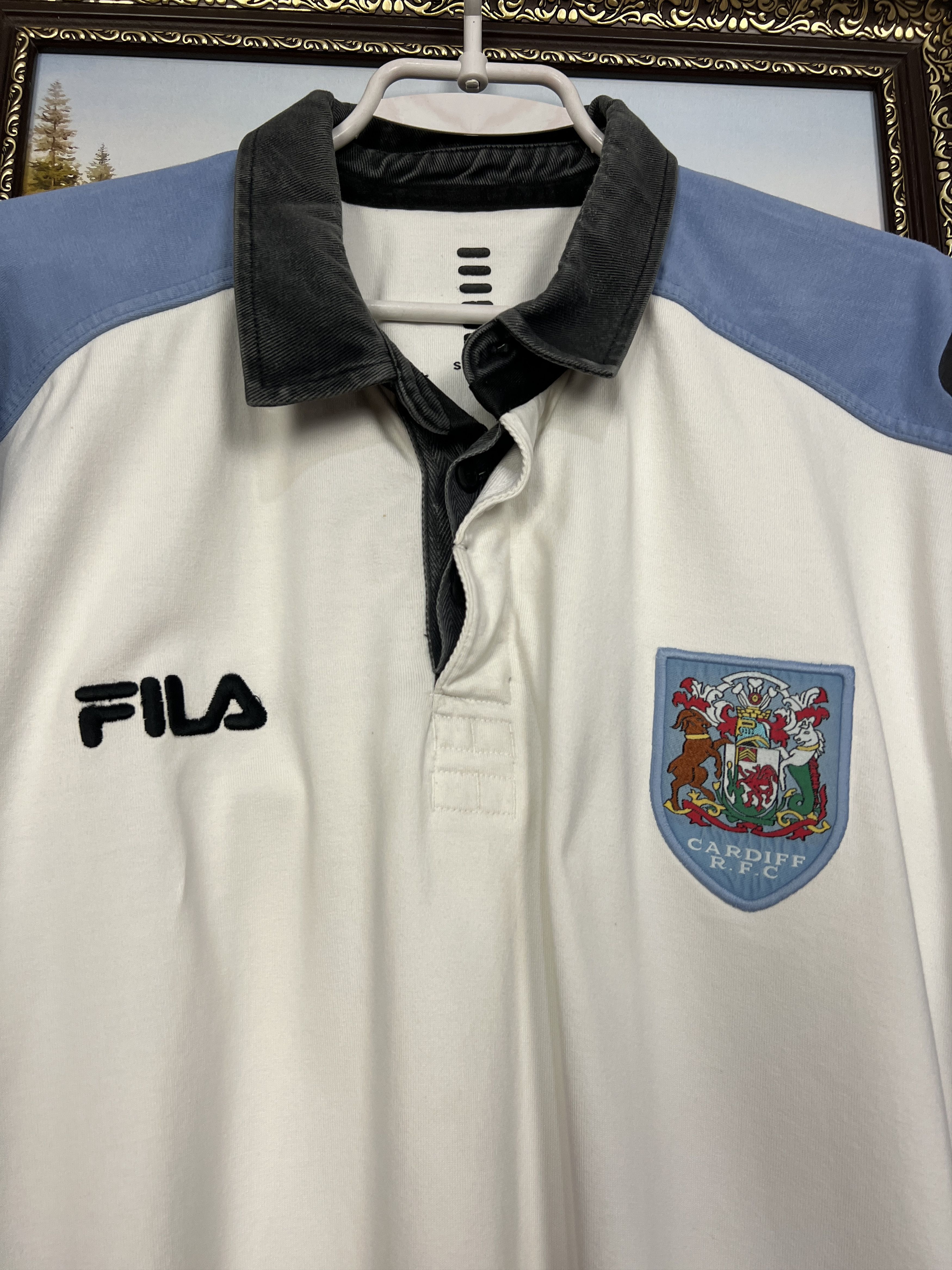 Fila Vintage Fila Cardiff Blues Rugby Union Jersey Shirt Trikot Size US XXL / EU 58 / 5 - 3 Thumbnail