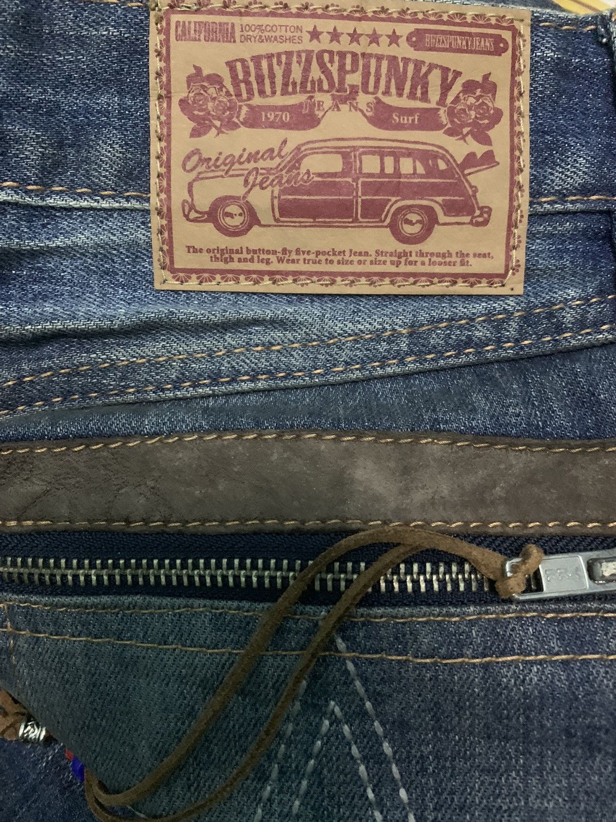 Japanese Brand Japanese Brand Buzz Spunky Blue Denim Size US 30 / EU 46 - 7 Thumbnail