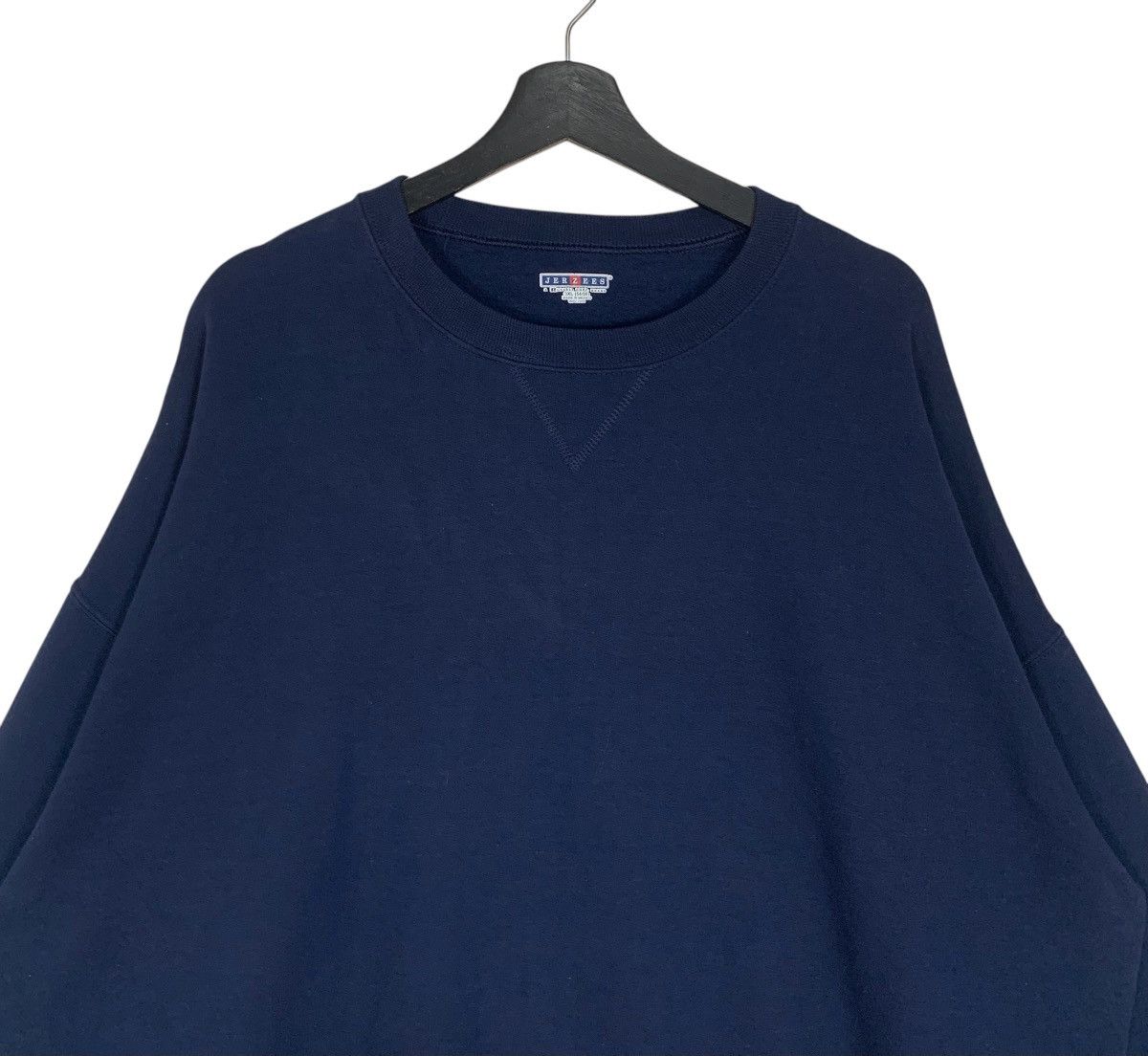 Jerzees × Vintage Vintage Jerzees Big Siz Plain Streetwear Outdoor Sweatshirt Size US XXL / EU 58 / 5 - 2 Thumbnail