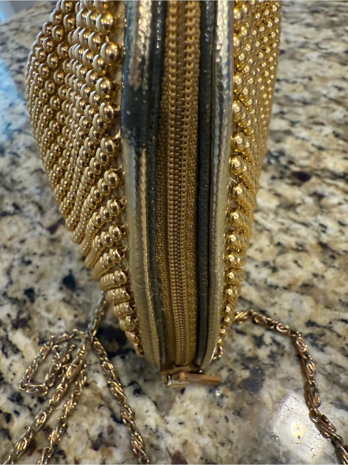 Other Gold beaded formal mini shoulder bag special occasions FLAW Size ONE SIZE - 7 Thumbnail