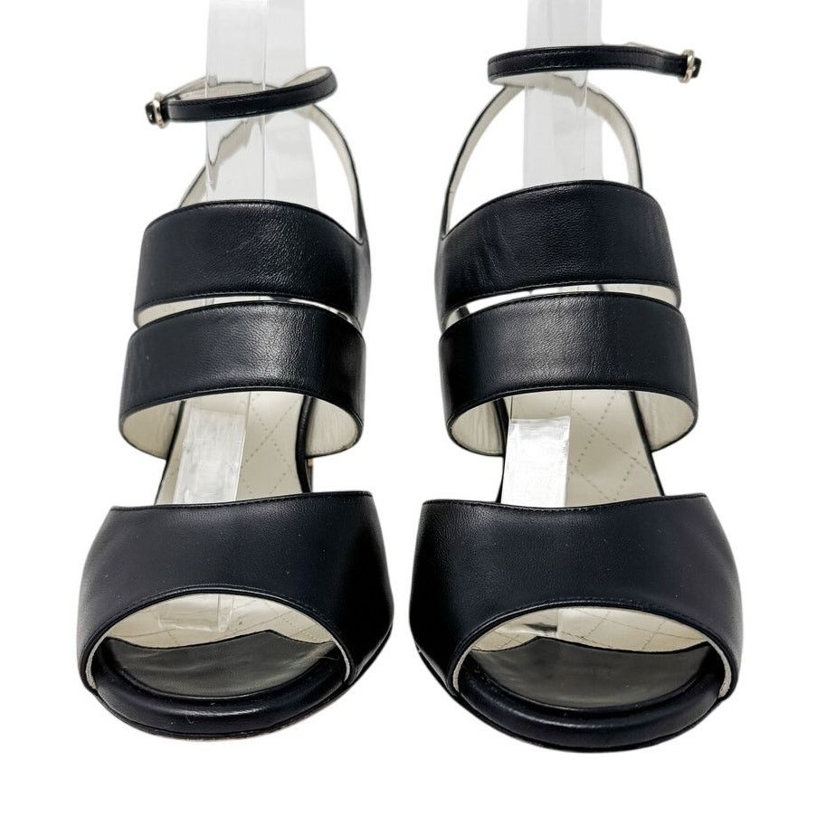 Chanel Chanel Classic CC Logo Ankle Strap Sandals size 38C US7 Size US 8 / IT 38 - 5 Thumbnail