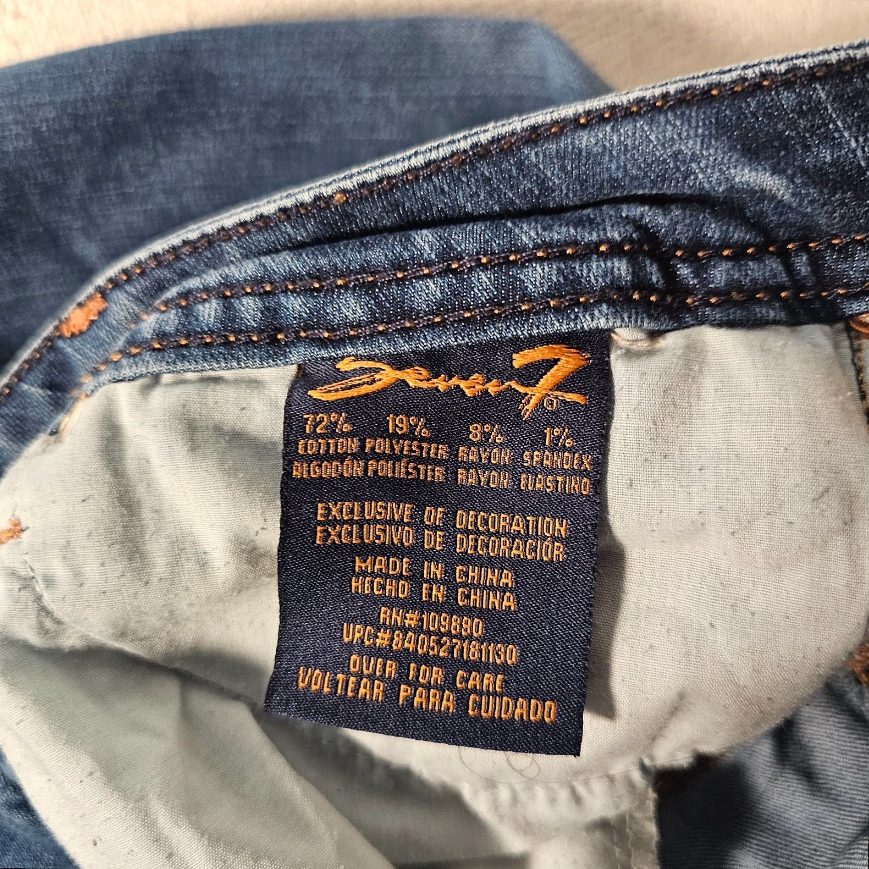 Vintage Women's Seven 7 Stretch Capri Jeans Size 6 Medium Wash Beach Size 28" / US 6 / IT 42 - 3 Thumbnail