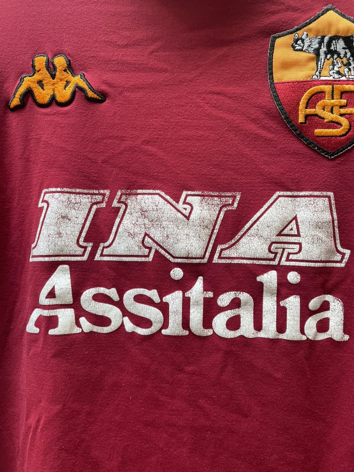Kappa Roma kappa 2000 2001 soccer jersey football shirt Size US L / EU 52-54 / 3 - 2 Thumbnail