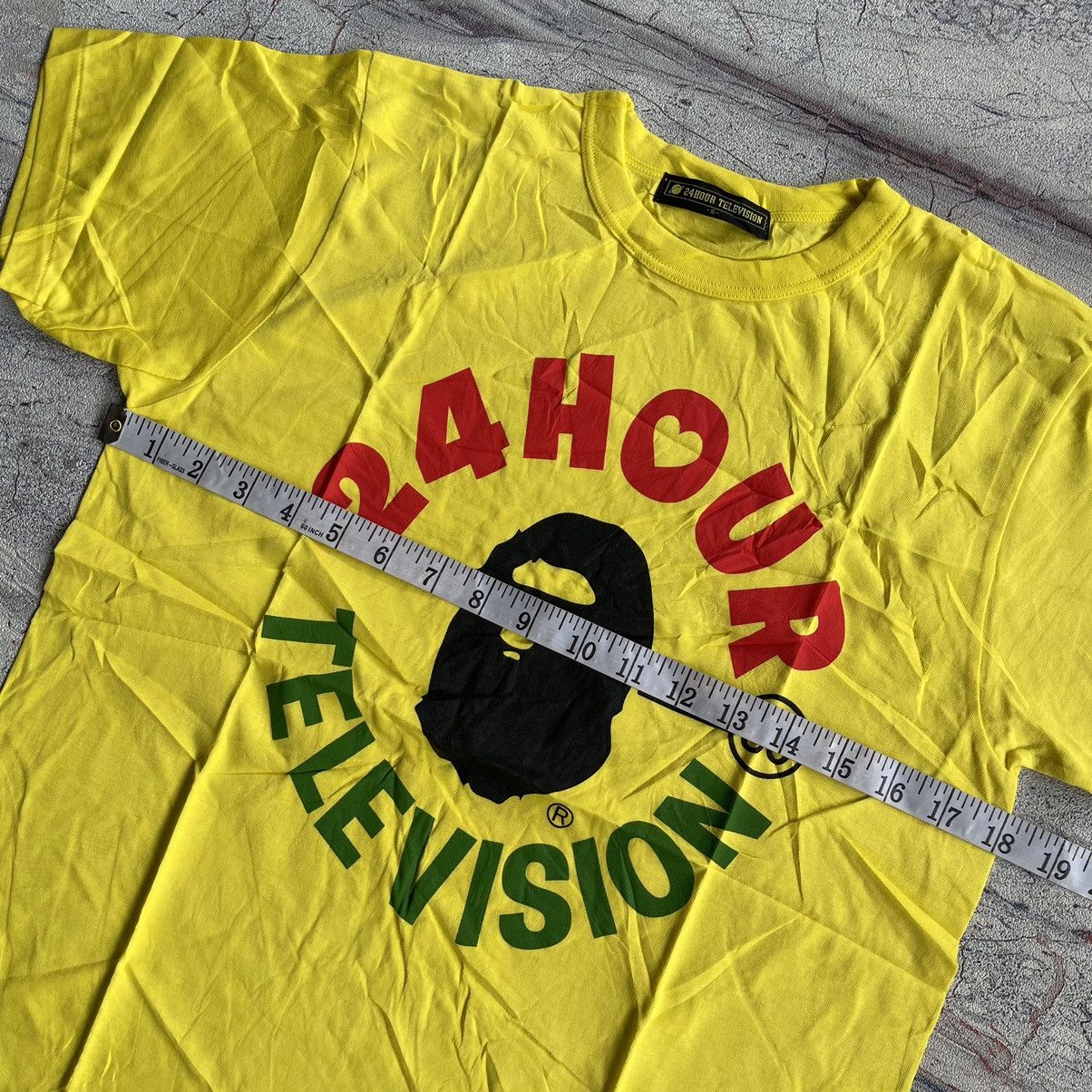 Japanese Brand DS SET OF 2 Bape 24 hour television “ orange L yellow S “ Size US L / EU 52-54 / 3 - 13 Thumbnail