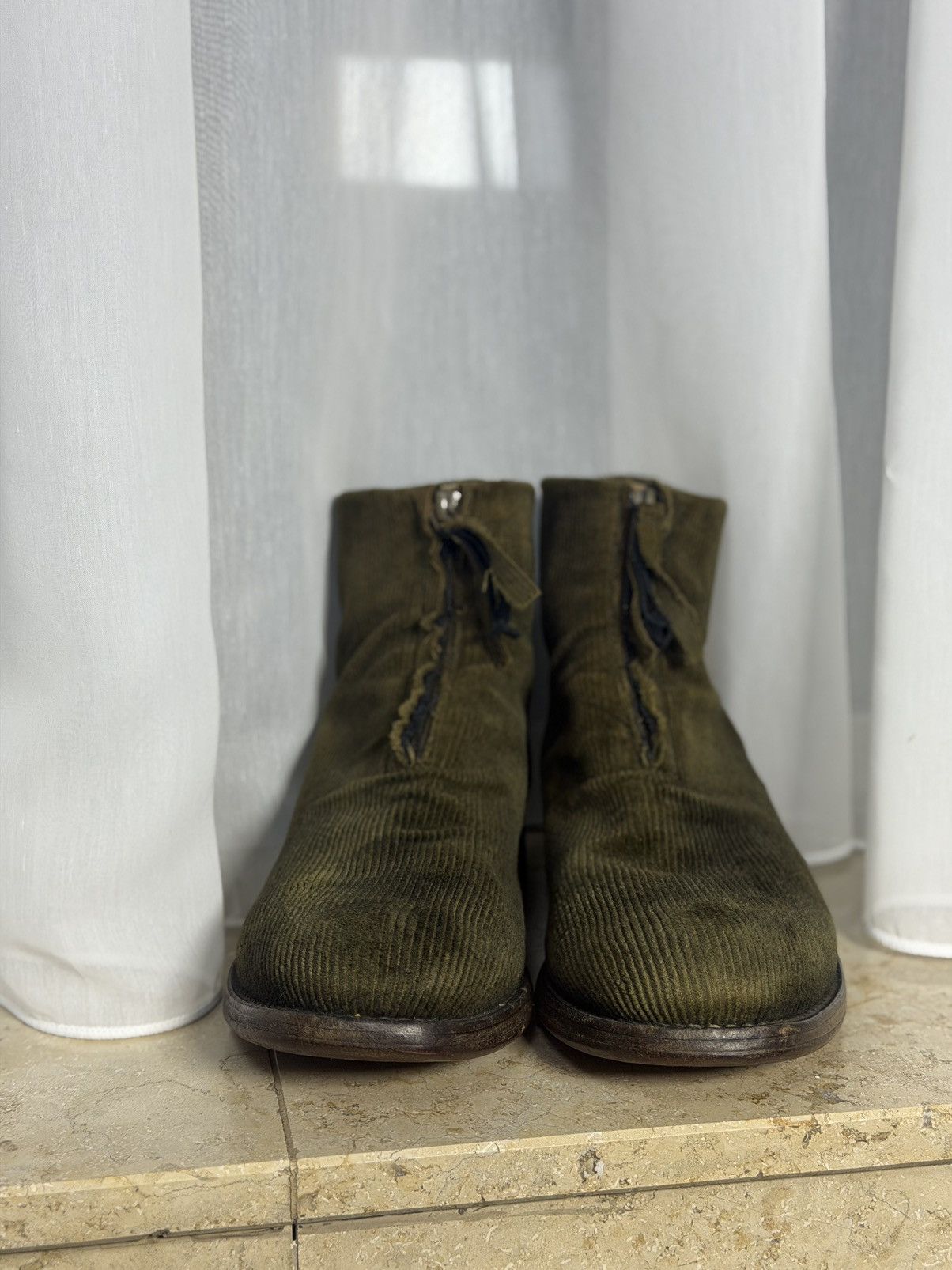 Cherevichkiotvichki Cherevichkiotvichki Corduroy Ankle Boots Size US 9 / EU 42 - 3 Thumbnail