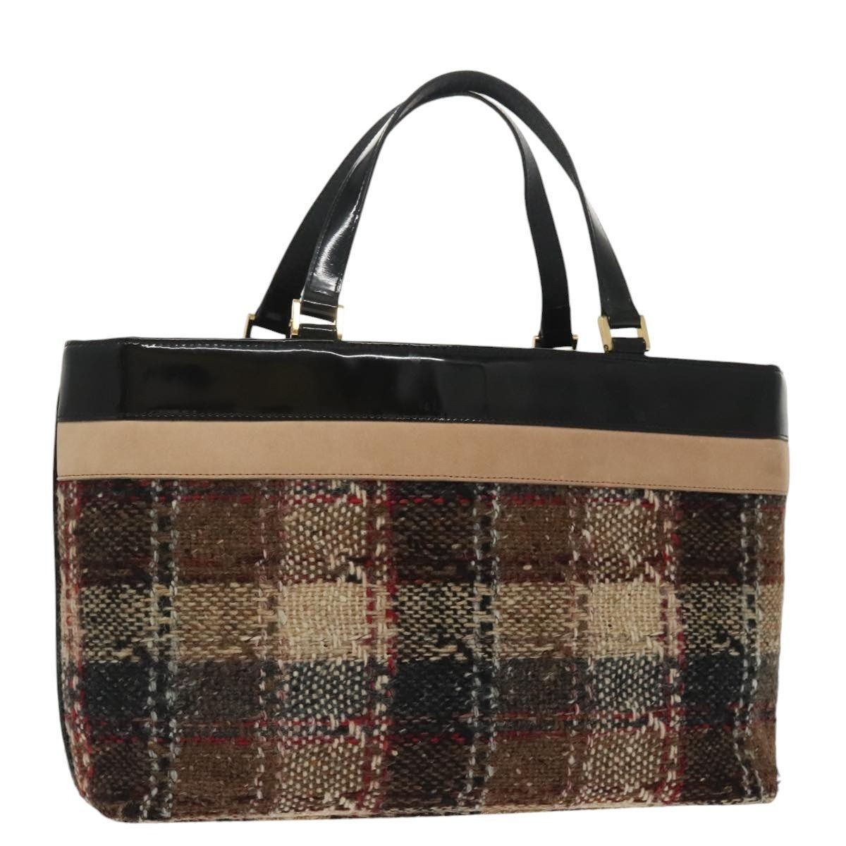 Burberry Burberry Nova Check Tote Bag Wool Beige Size ONE SIZE - 1 Thumbnail