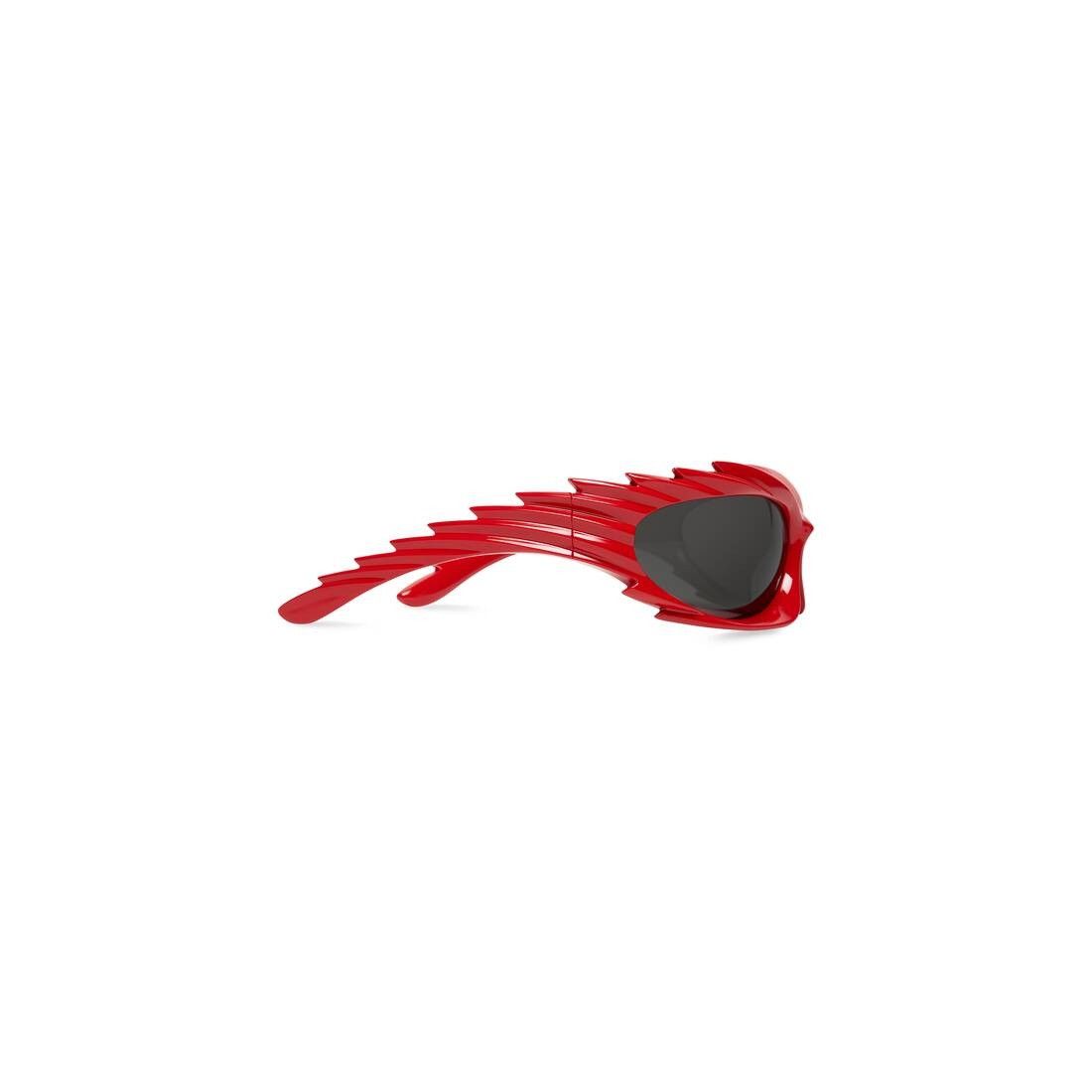 Balenciaga o1bcso1str0225 Size: OS / Spike Rectangle Sunglasses in Red Size ONE SIZE - 4 Thumbnail