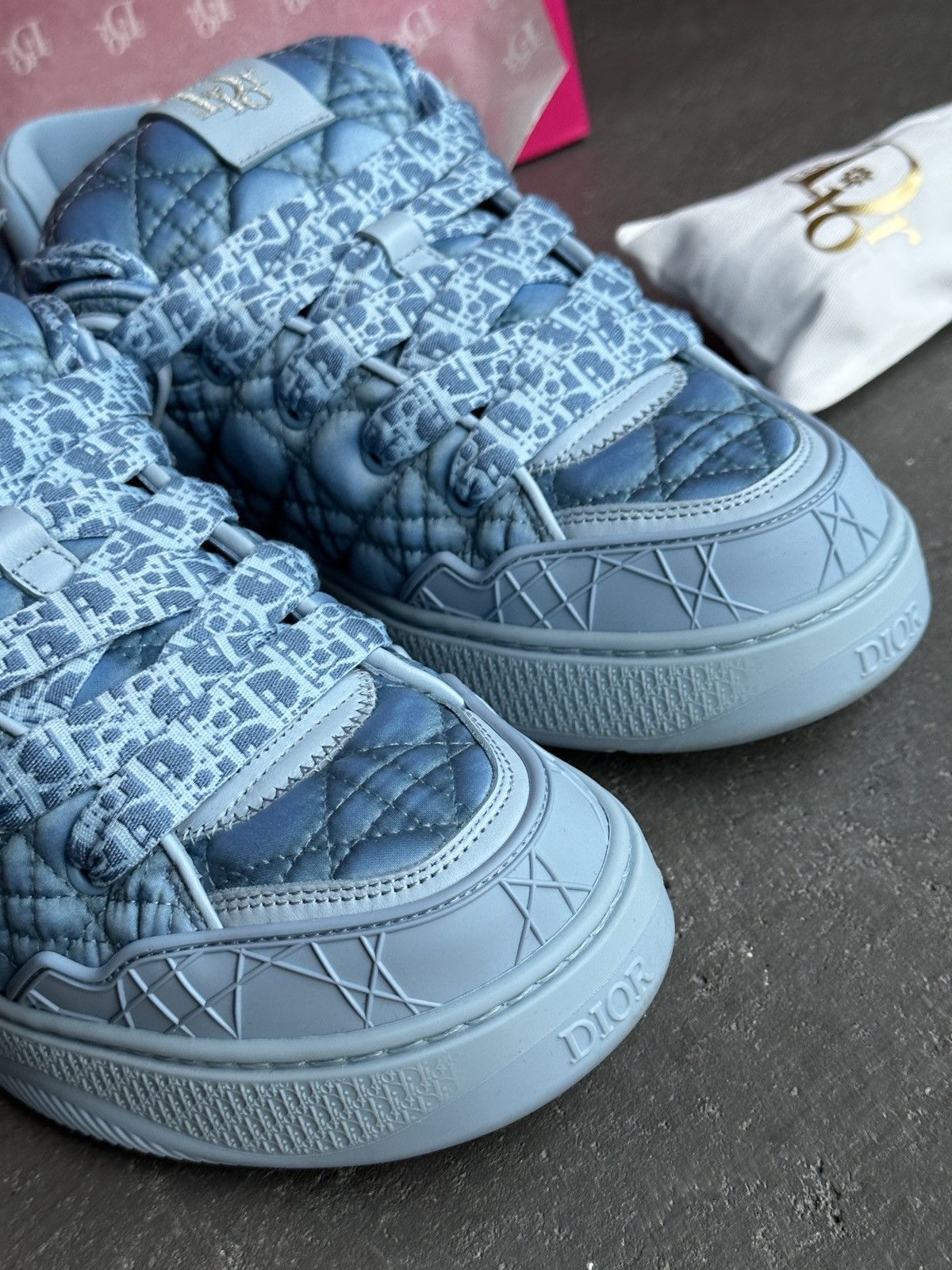 image of Dior x Erl Extreme Limited Shoes in Blue, Men's (Size 7)