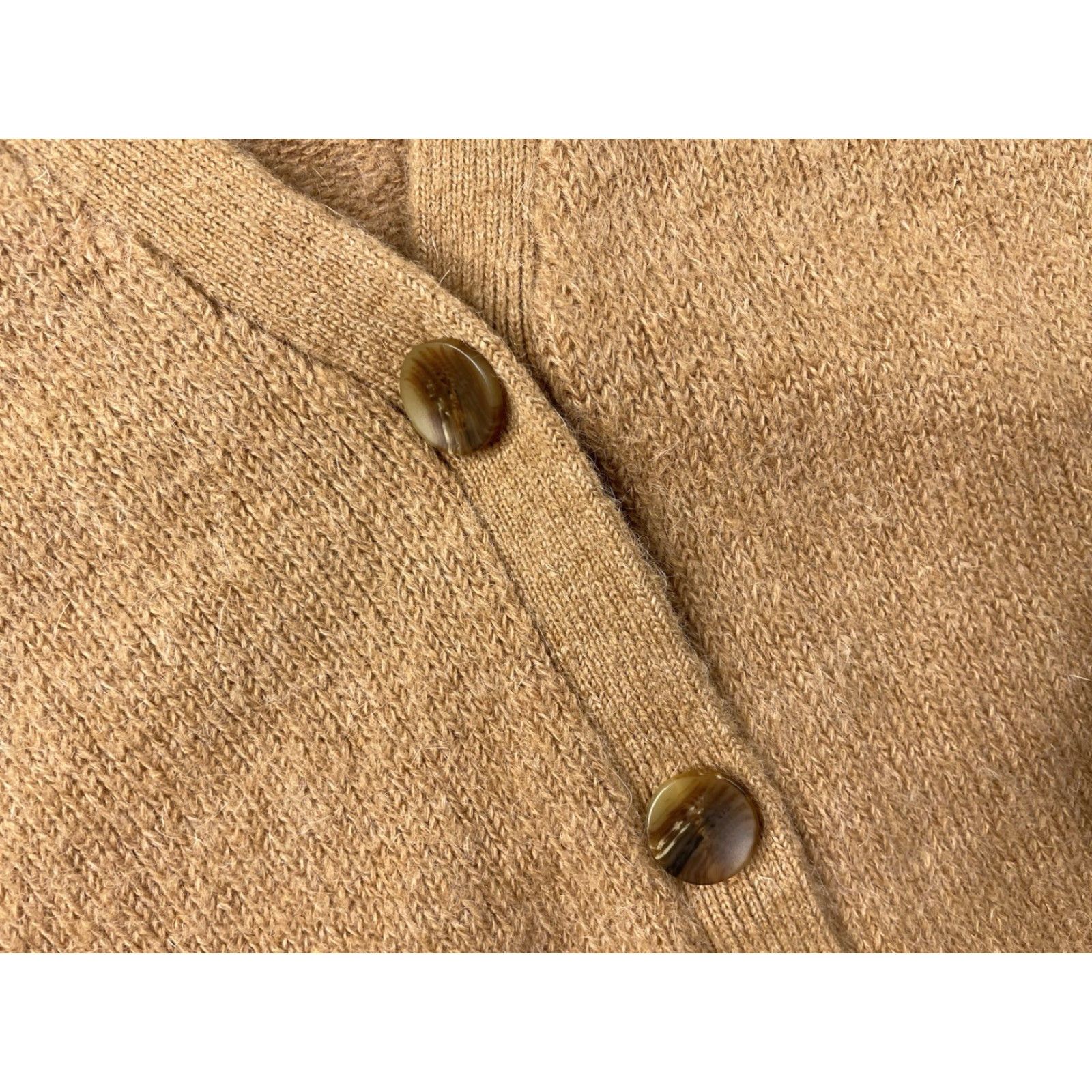 Vintage Sezane Cardigan Mia Sweater Mohair Wool Stretch Knit V-Neck Women’s M Brown Knit Cardigan Sweater Women Size M / US 6-8 / IT 42-44 - 4 Thumbnail