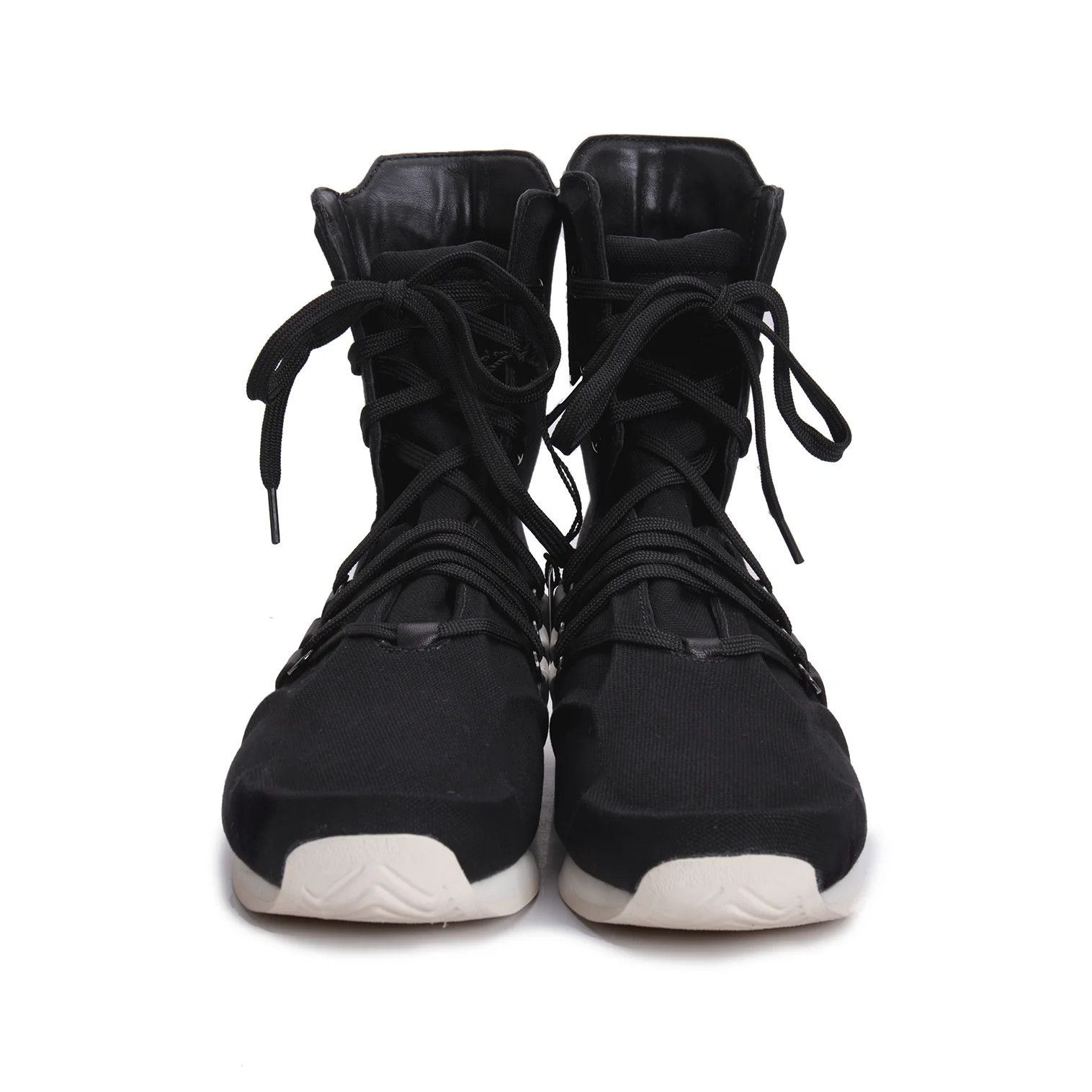 Yohji Yamamoto Yohji Yamamoto x Adidas Boxing Shoes Black White 25cm Size US 7.5 / EU 40-41 - 4 Thumbnail