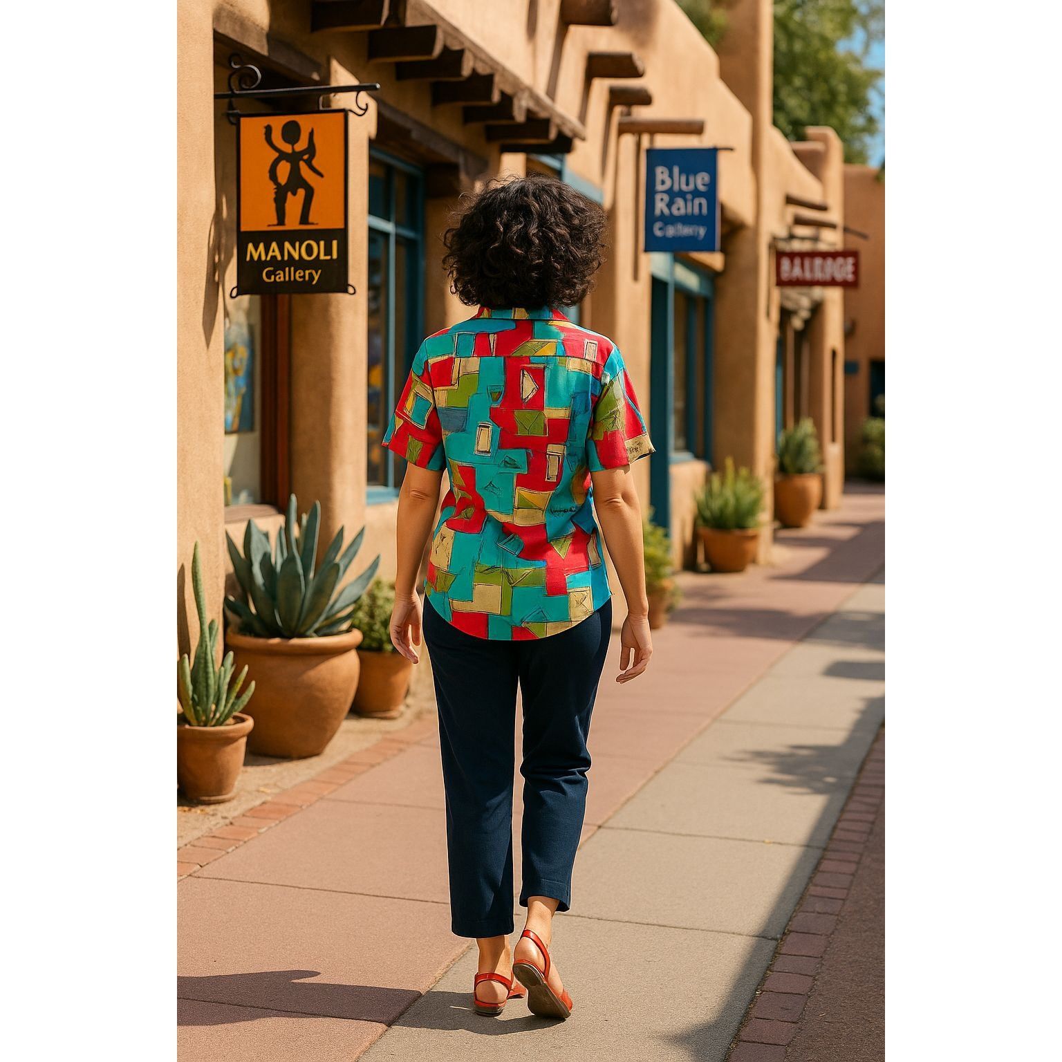 Other Alfred Dunner 12 Abstract Print Shirt Boldwear Retro Colorbl Size XL / US 12-14 / IT 48-50 - 7 Thumbnail
