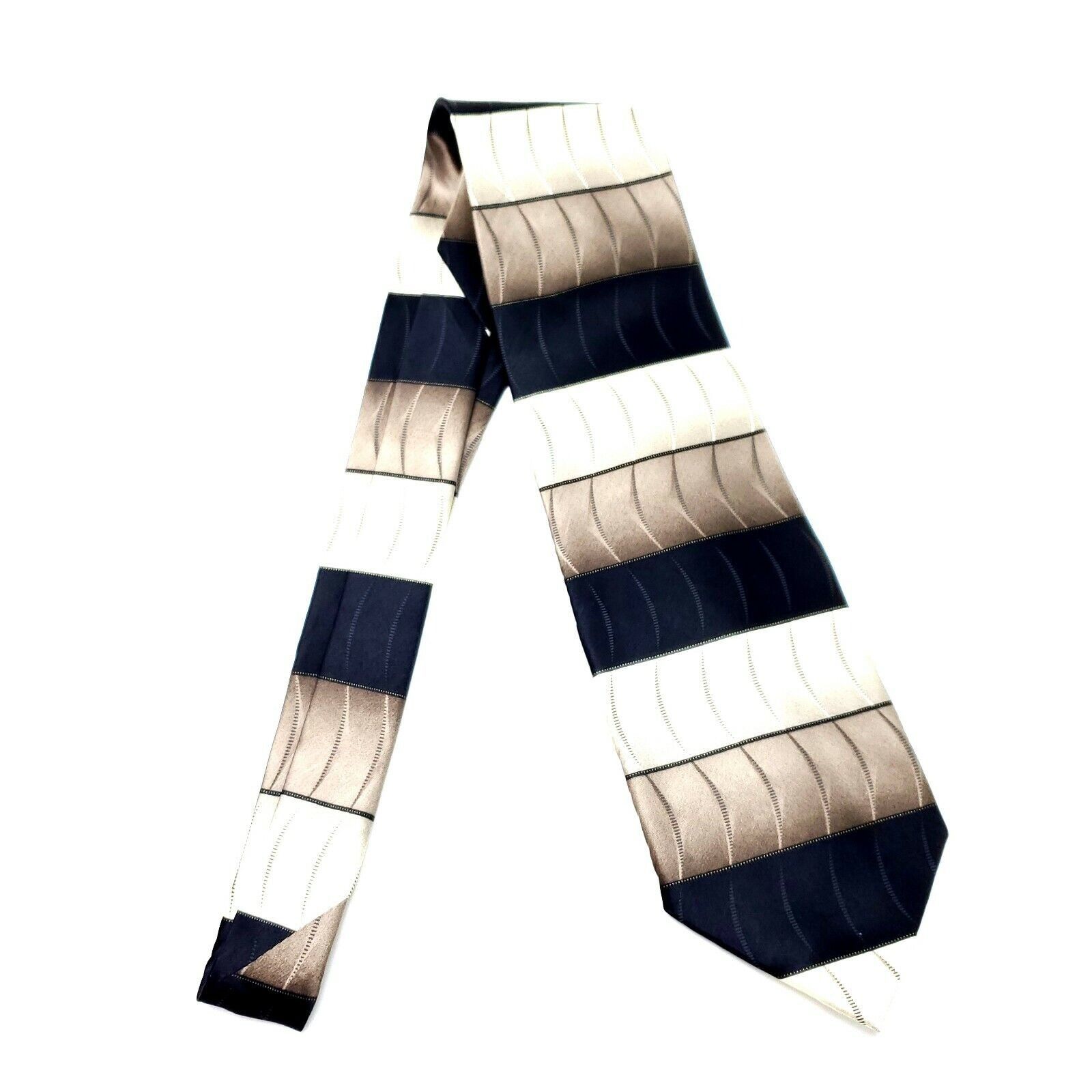 Covington Covington Silk Tie Black Tan Print Size ONE SIZE - 6 Thumbnail