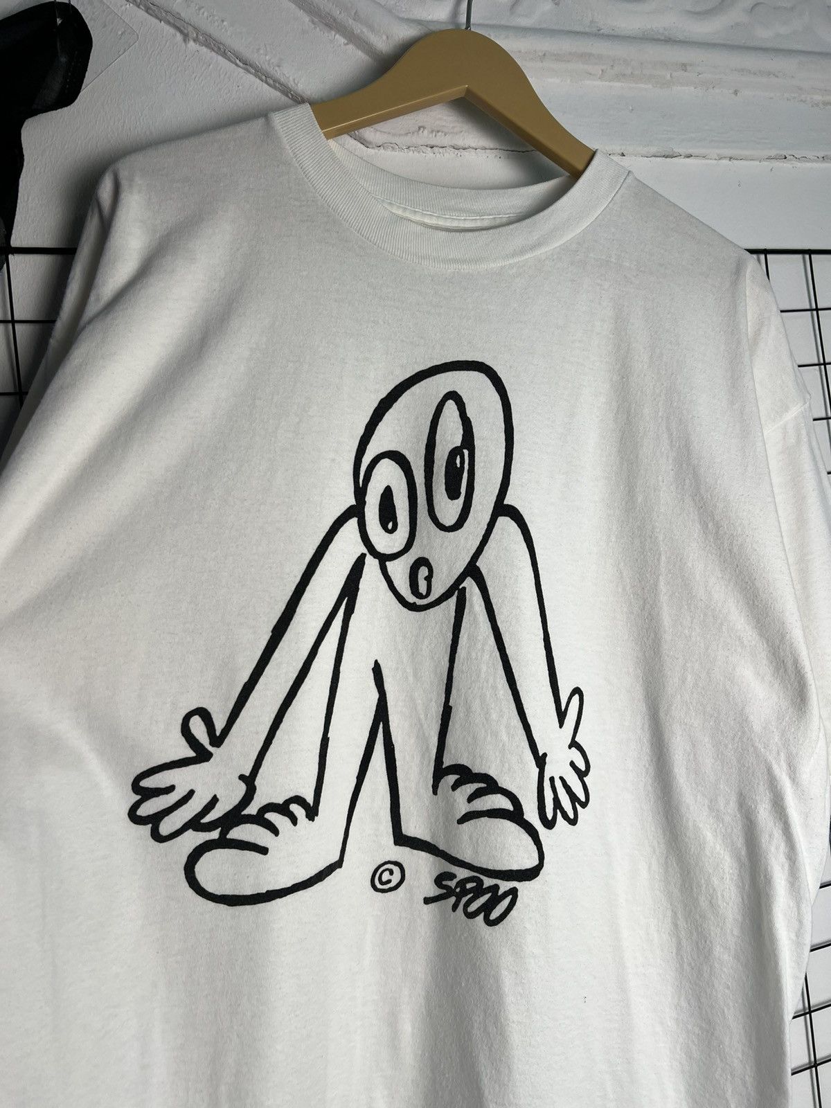 Vintage Vintage 90s Spoo Art Graphic Tee Size US XL / EU 56 / 4 - 2 Thumbnail