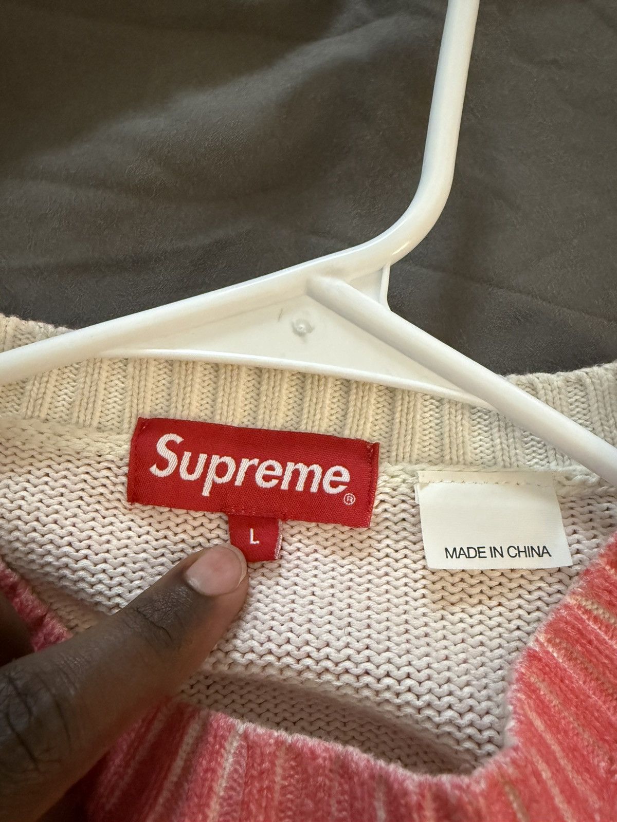 Supreme Supreme knit crewneck Size US L / EU 52-54 / 3 - 2 Thumbnail